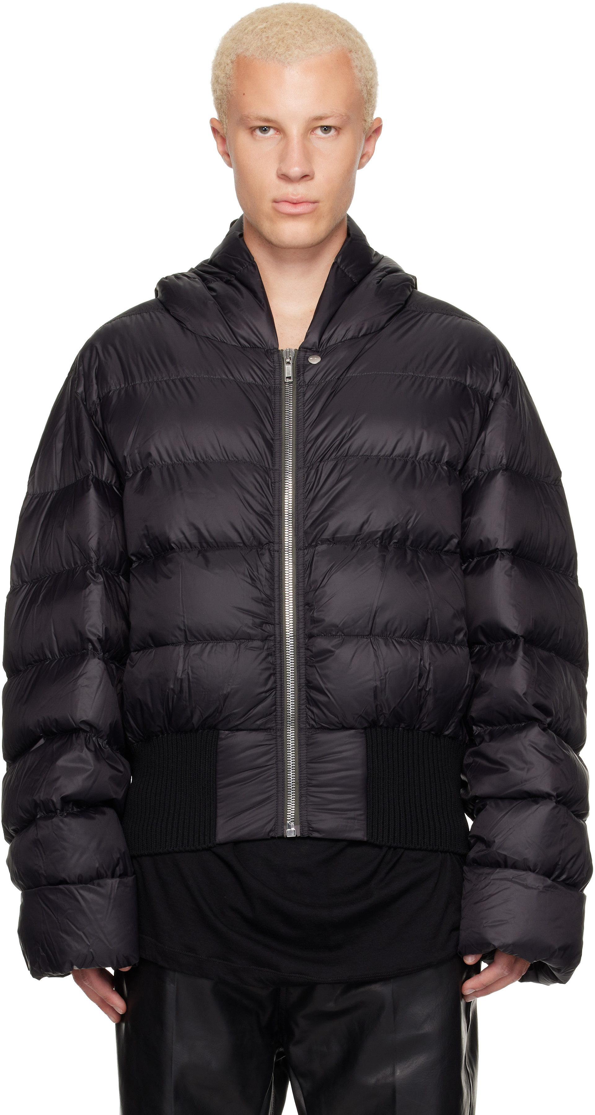 Rick Owens - Black Tower Hooded Jacket