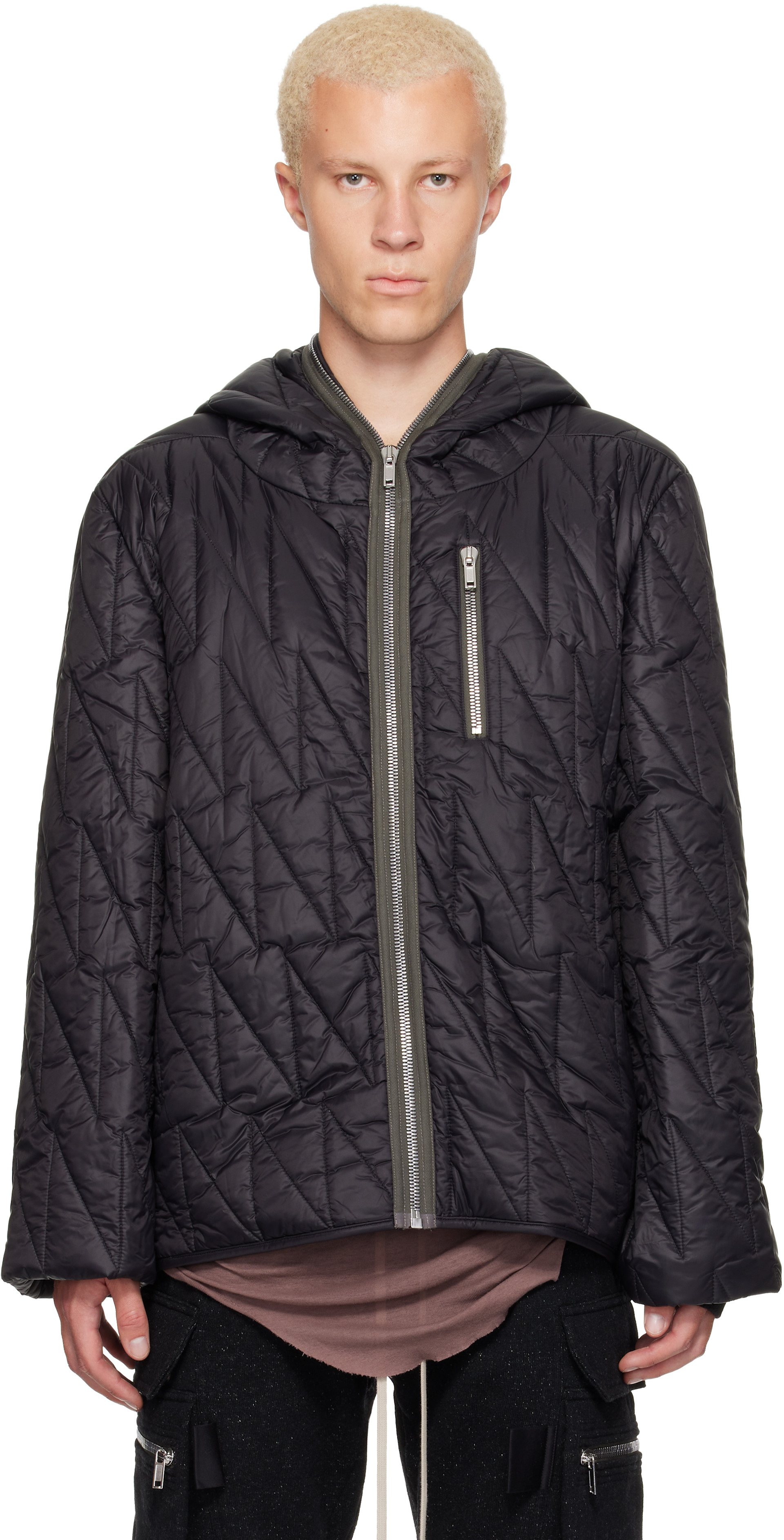 Rick Owens - Black Tower Thindown Jacket