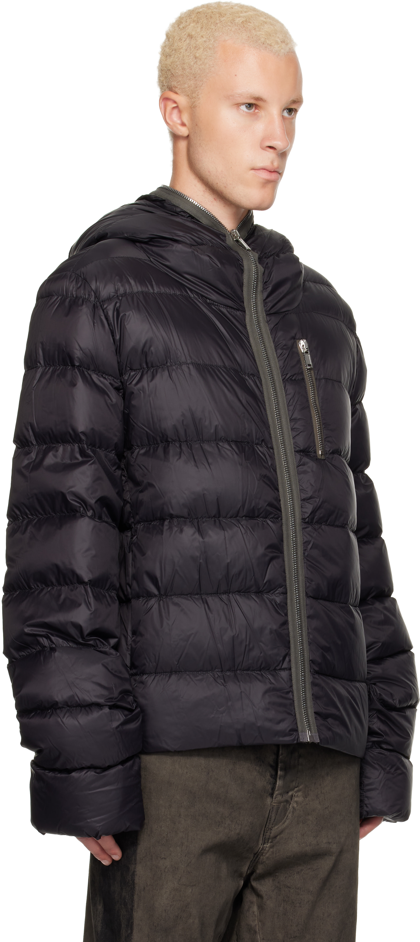 Rick Owens - Black Tower Hooded Down Jacket