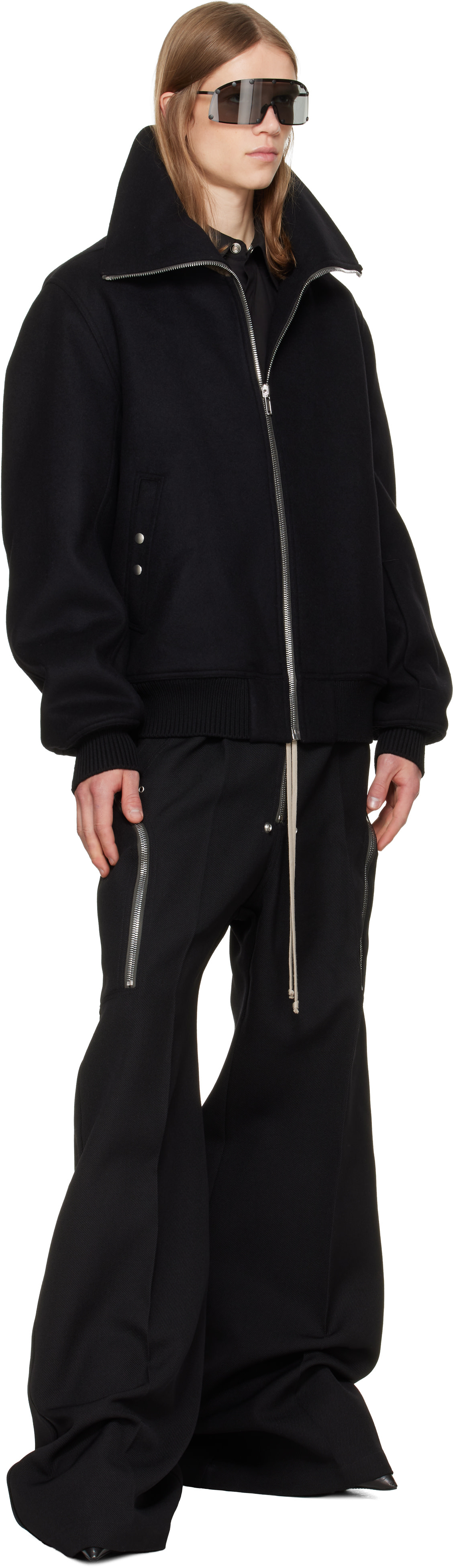 Rick Owens - 블랙 타워 드라큐플라이트 재킷