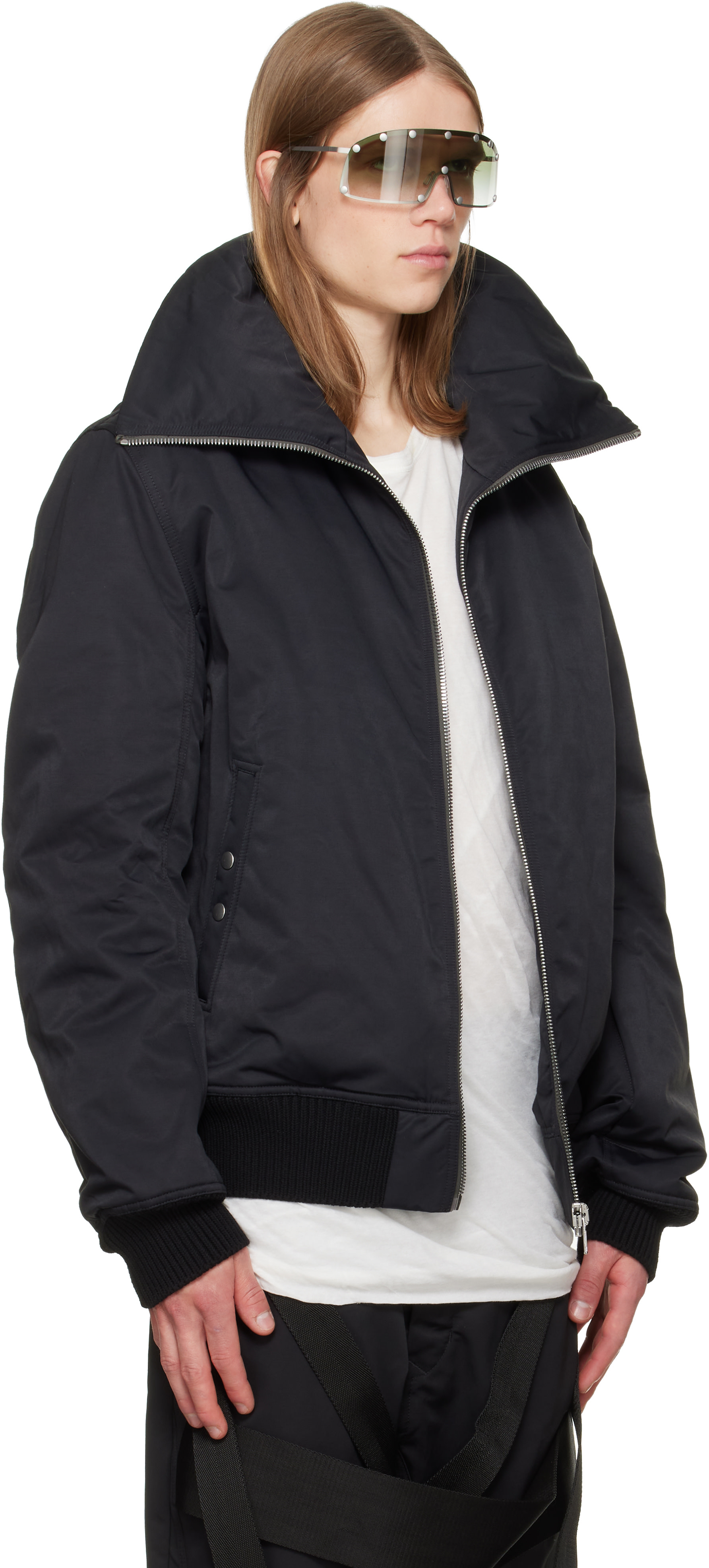 Rick Owens - Black Tower Dracuflight Jacket