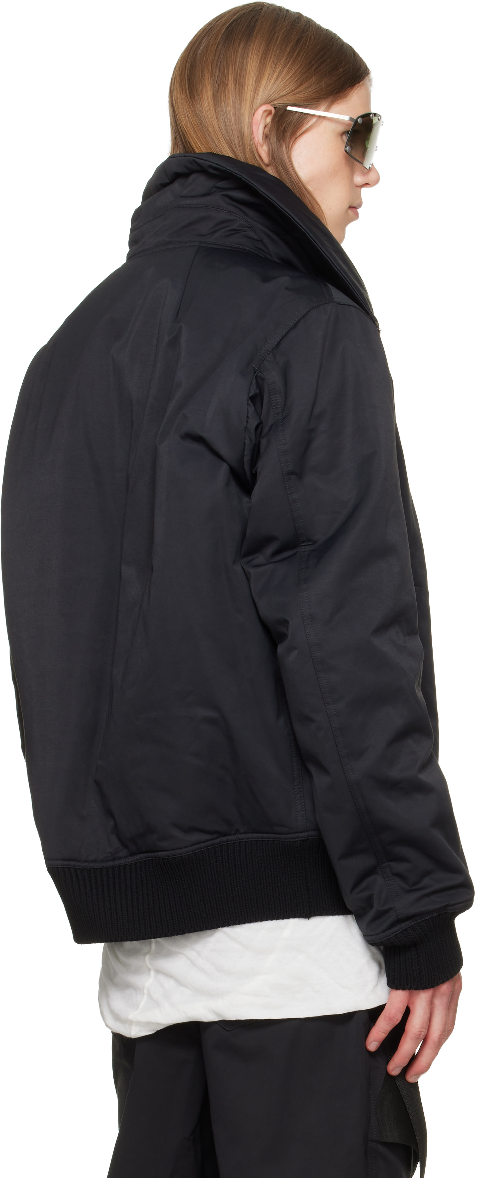 Rick Owens - Black Tower Dracuflight Jacket