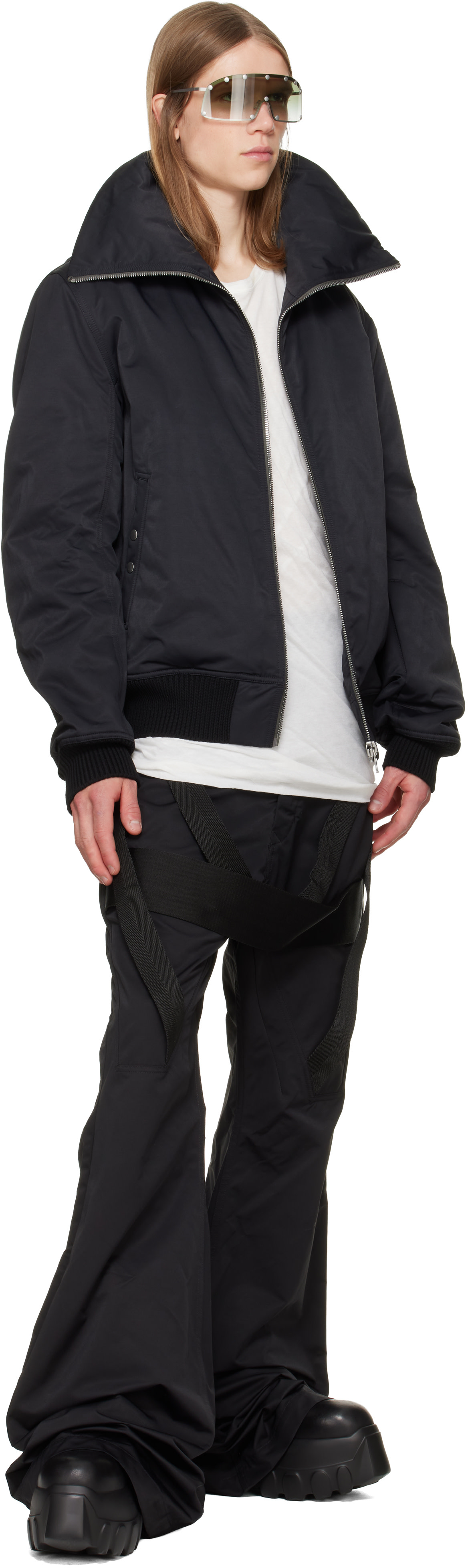 Rick Owens - Black Tower Dracuflight Jacket