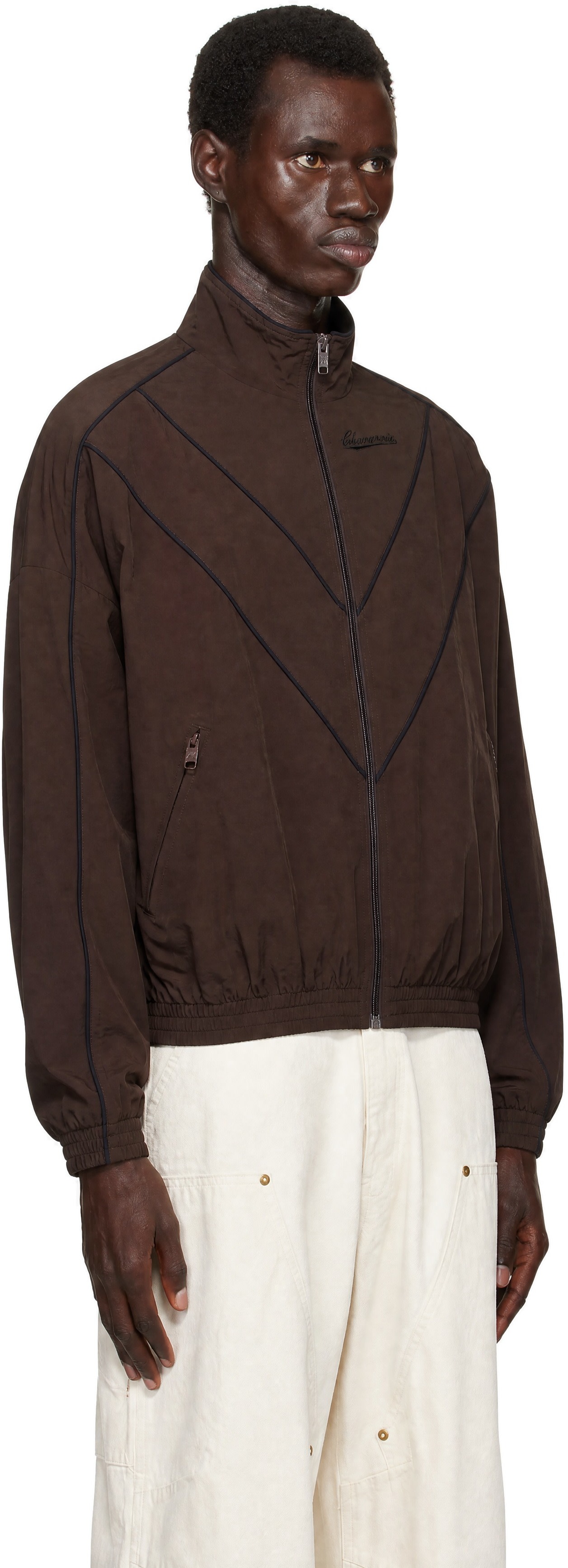 WILLY CHAVARRIA - Brown 'Bad Boy' Track Jacket