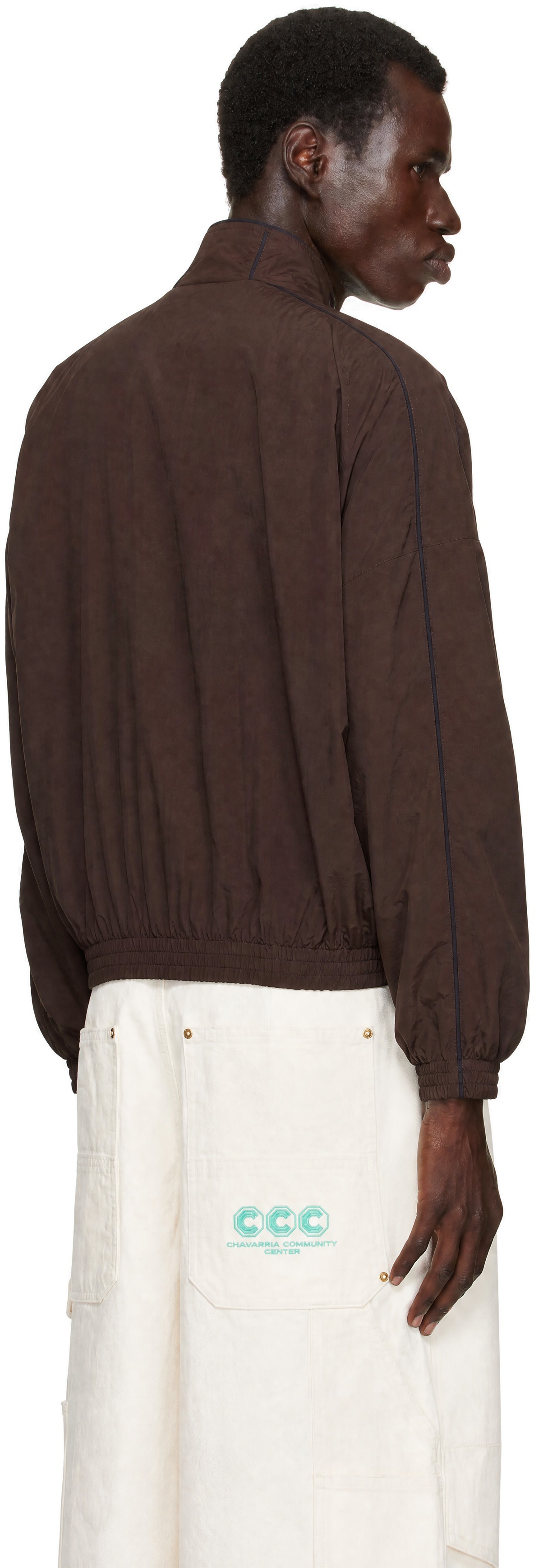 WILLY CHAVARRIA - Brown 'Bad Boy' Track Jacket