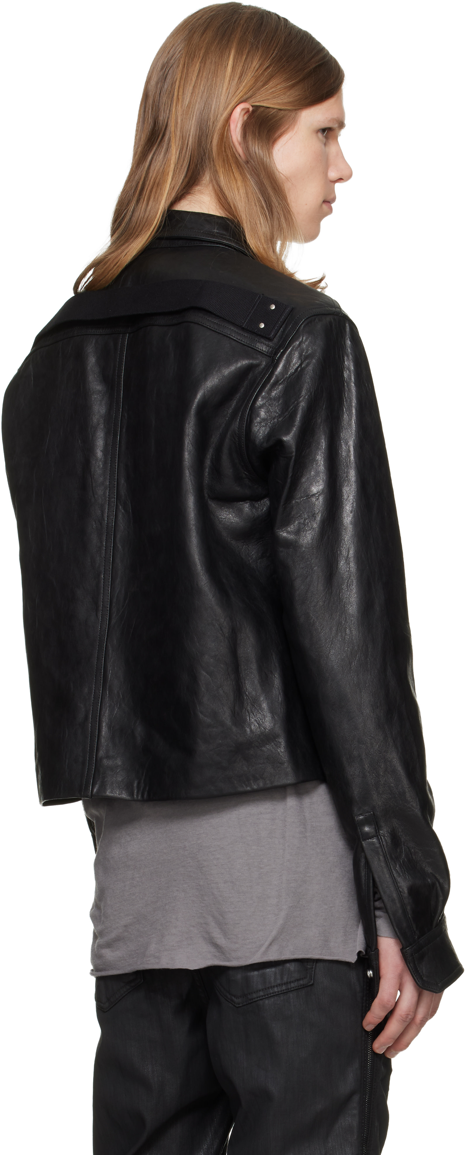Rick Owens - ブラック Tower Alice レザージャケット