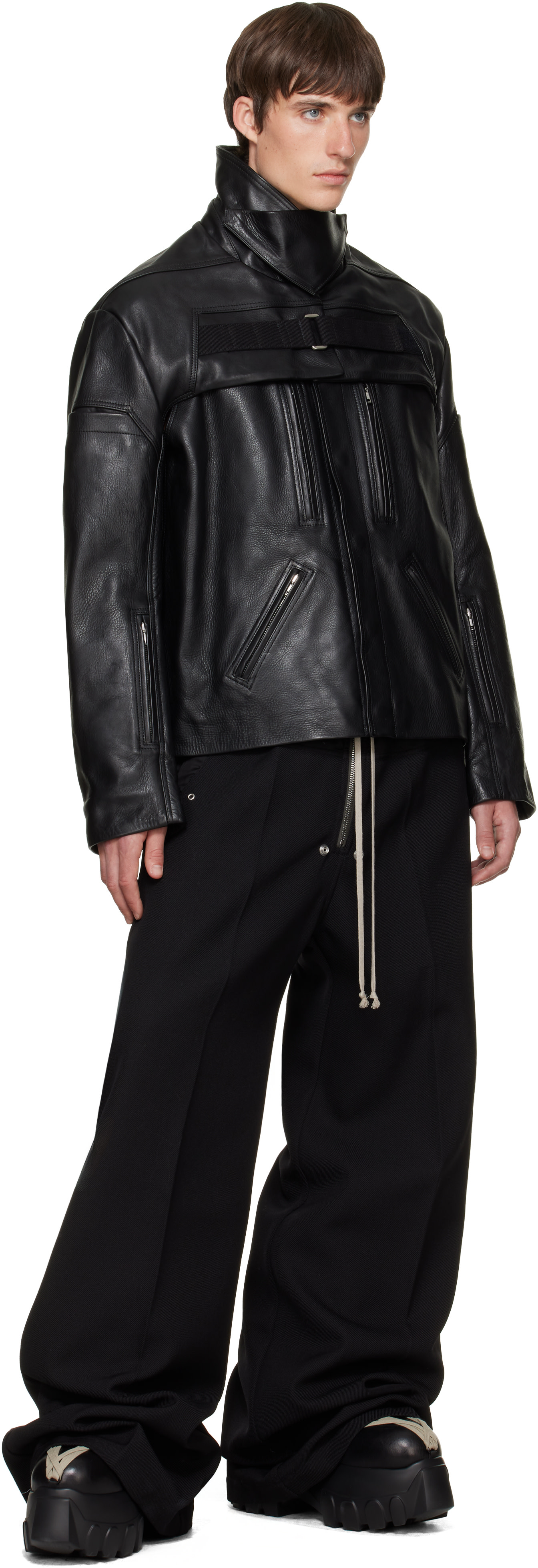 Rick Owens - 블랙 타워 메가레이스 트랙터 부츠