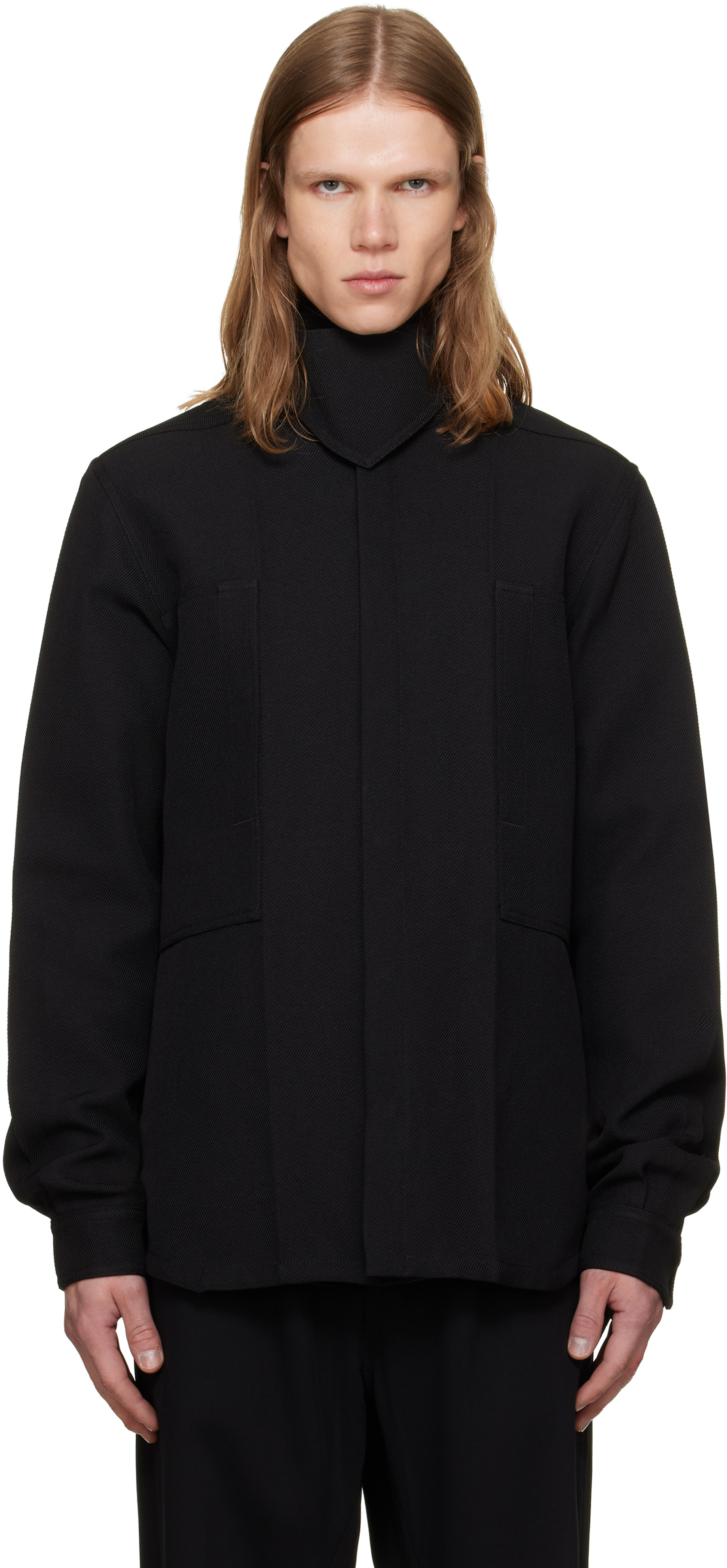 Rick Owens - Black Tower Outershirt Jacket