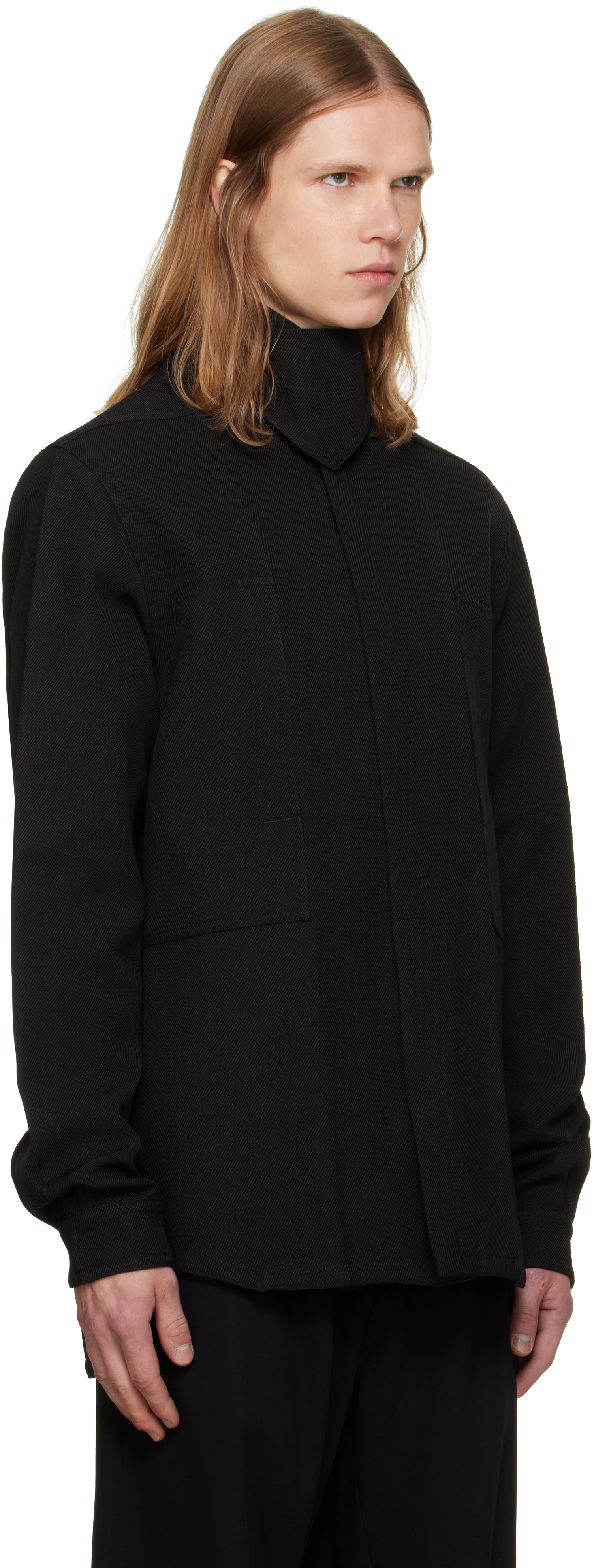 Rick Owens - Black Tower Outershirt Jacket