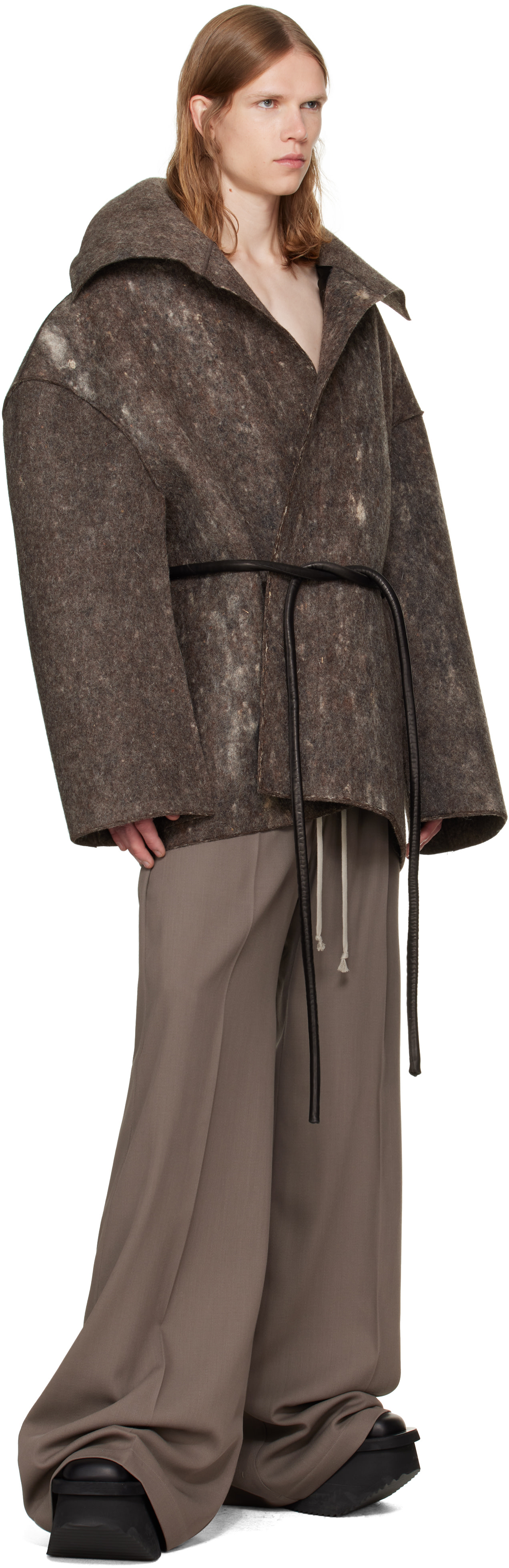 Rick Owens - Black Tower Dracucollar Jacket