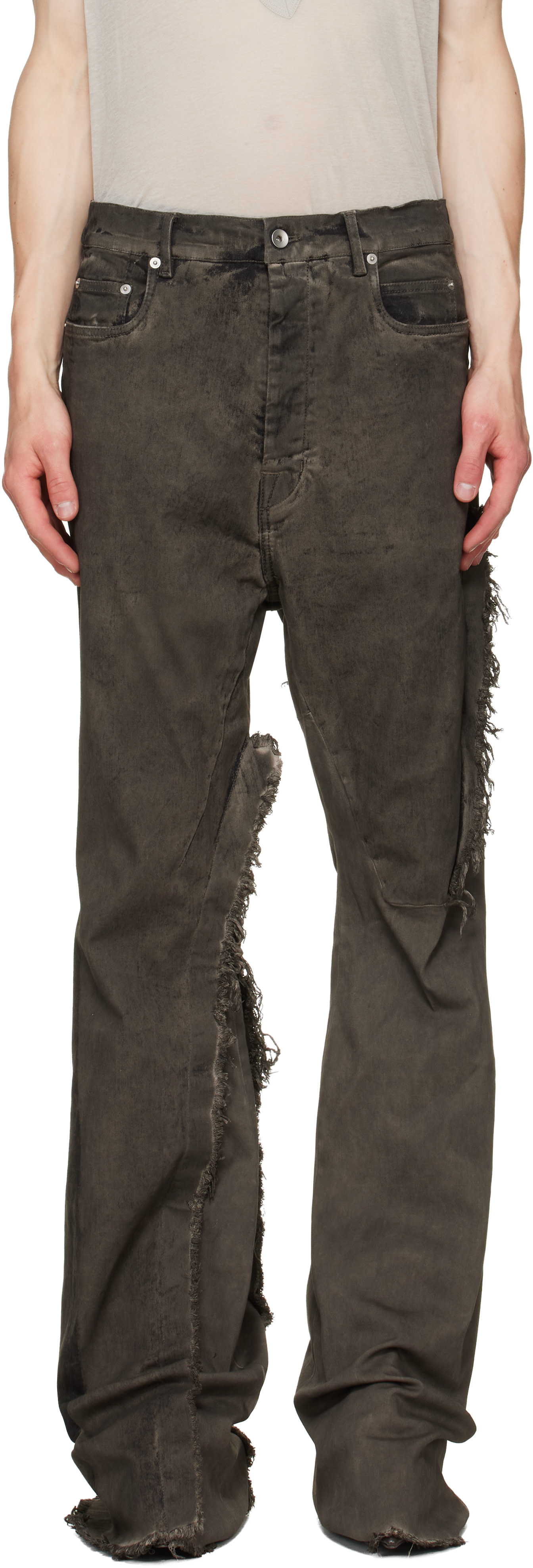 Rick Owens - Gray Tower Bolan Bootcut Jeans