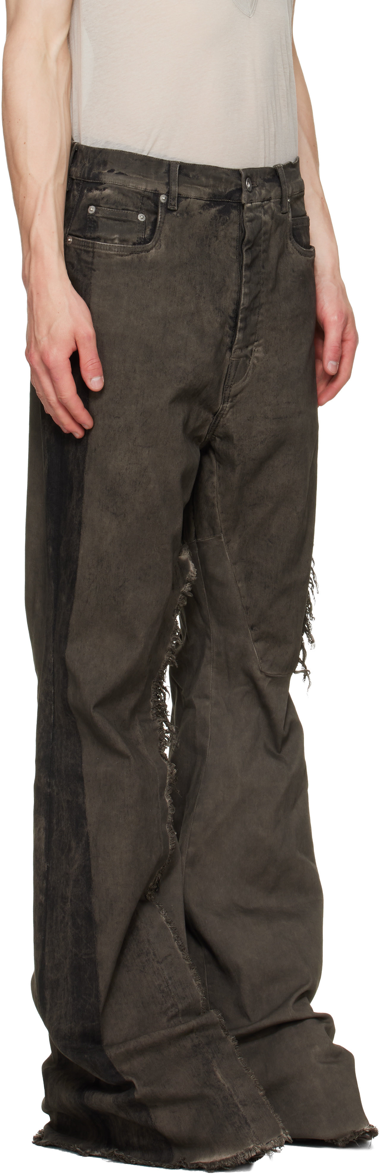 Rick Owens - Gray Tower Bolan Bootcut Jeans