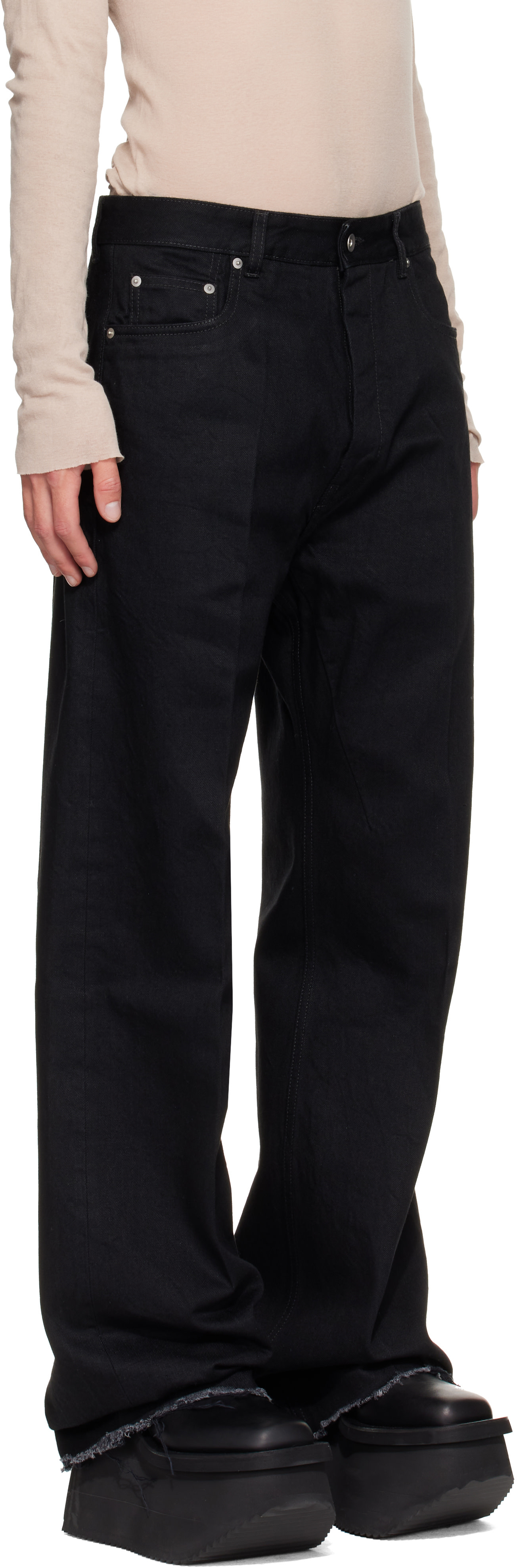 Rick Owens - ブラック Tower Geth ジーンズ