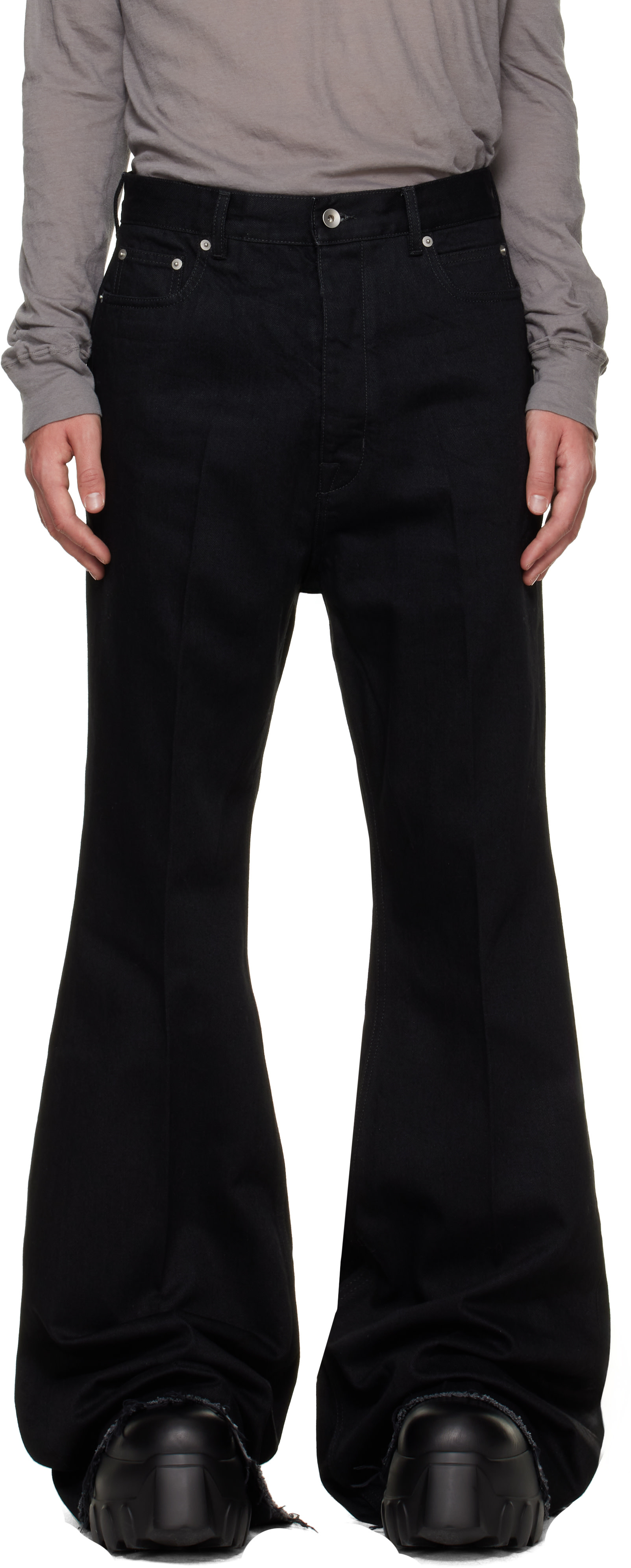 Rick Owens - Black Tower Bolan Bootcut Jeans