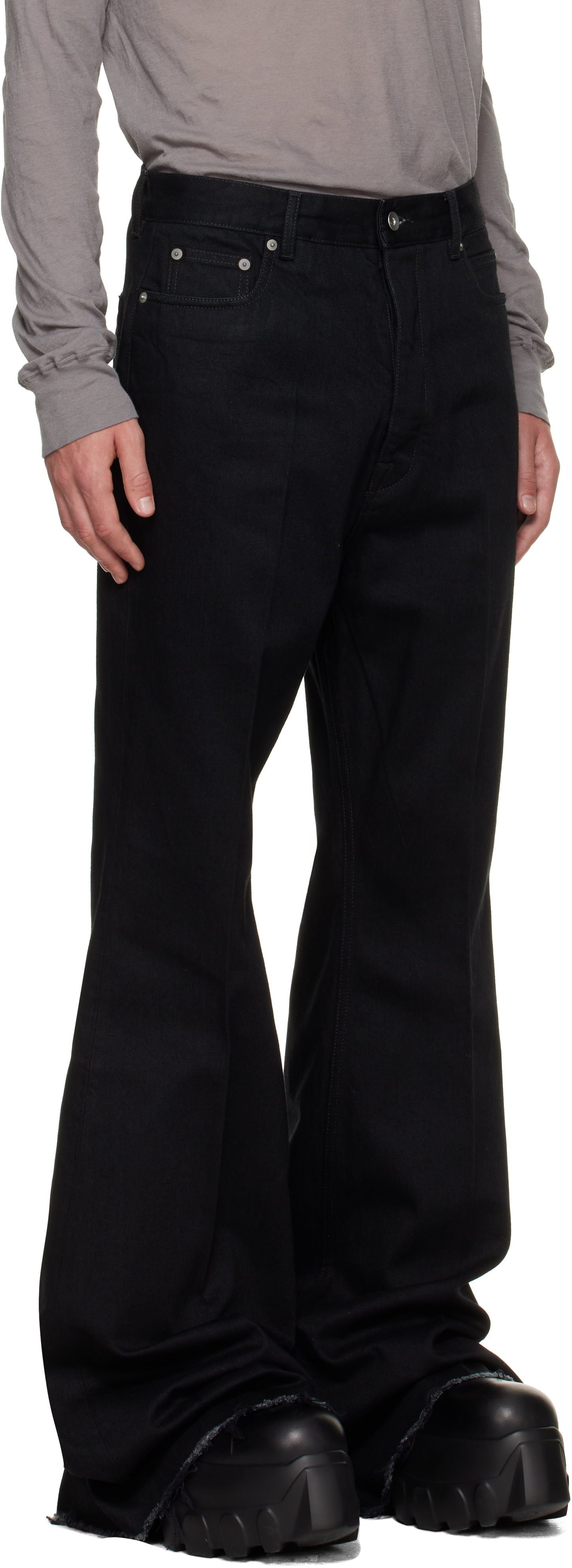 Rick Owens - Black Tower Bolan Bootcut Jeans