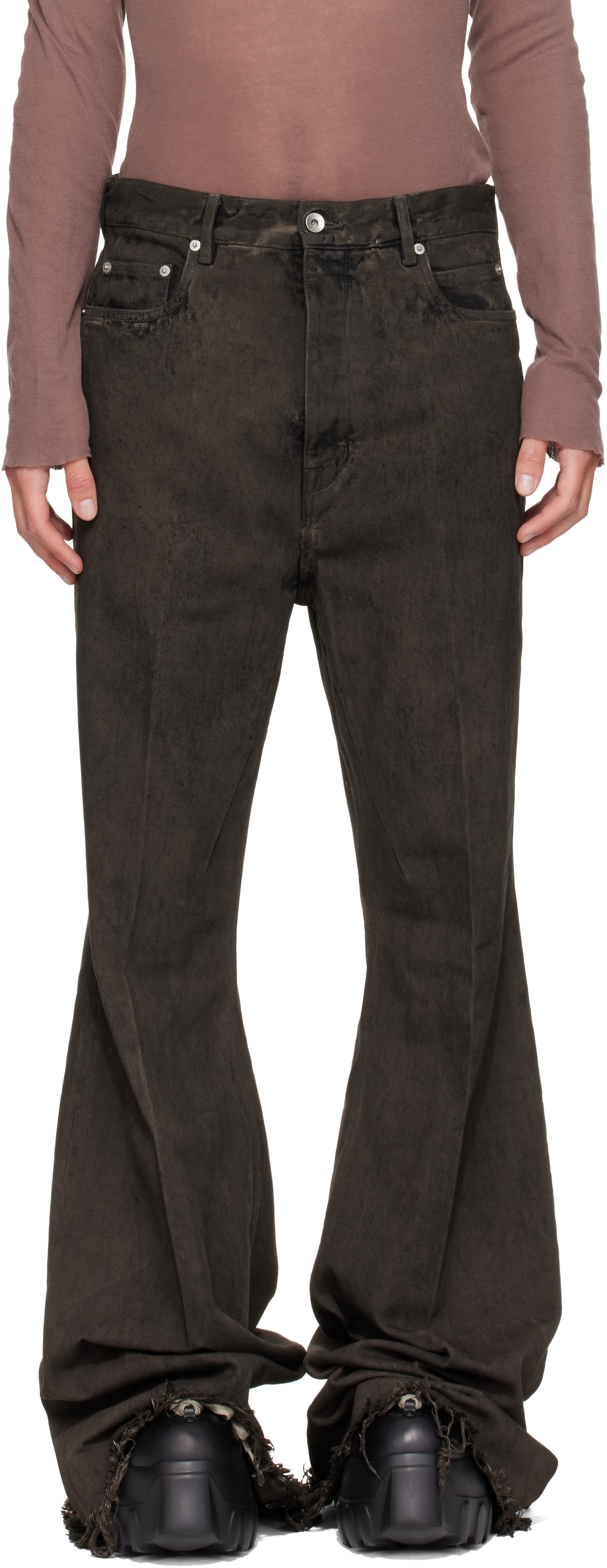 Rick Owens - Gray Tower Bolan Bootcut Jeans