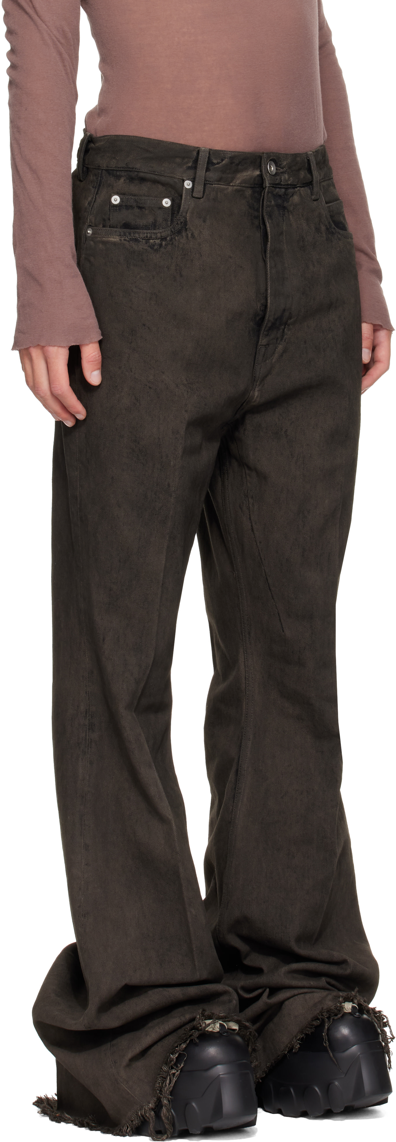 Rick Owens - Gray Tower Bolan Bootcut Jeans