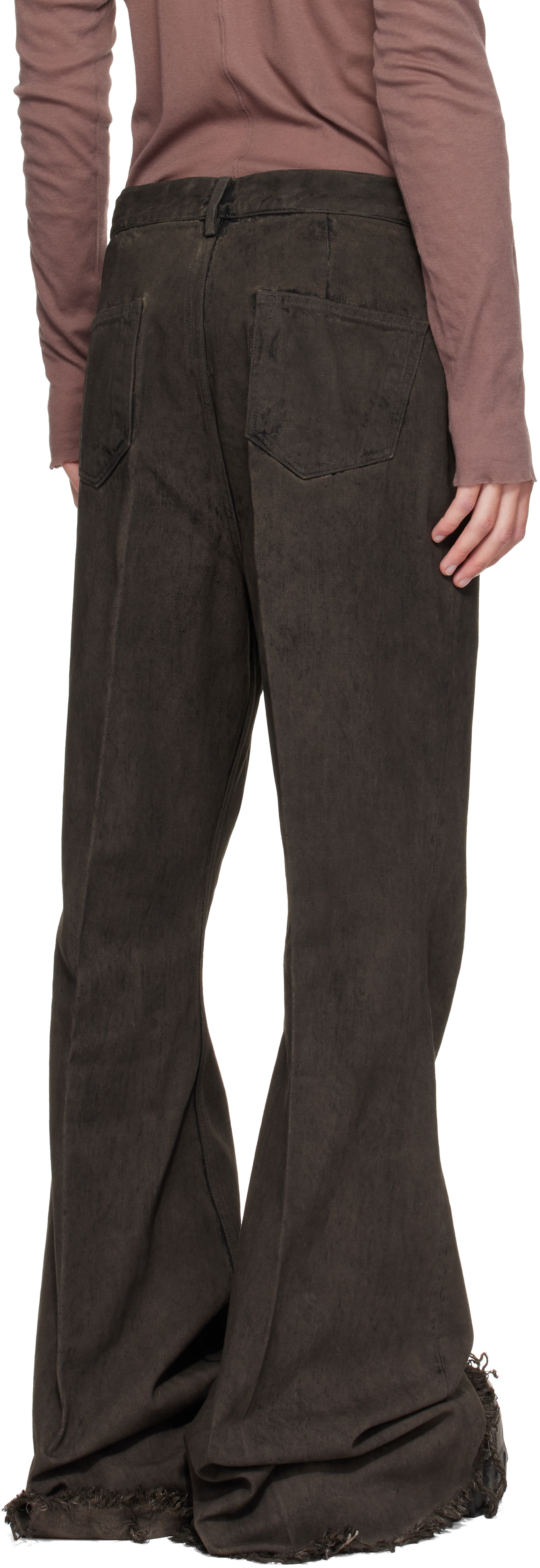 Rick Owens - Gray Tower Bolan Bootcut Jeans