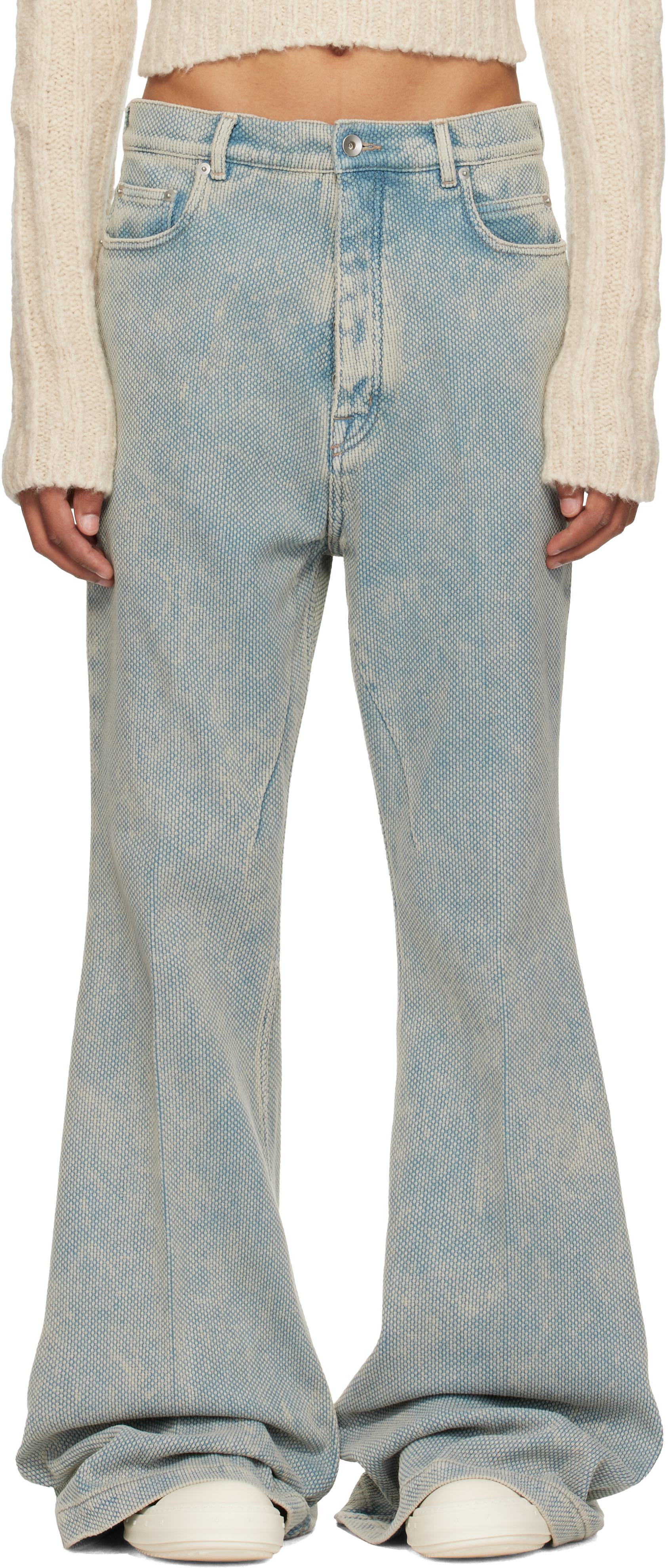 Rick Owens - Blue Tower Bolan Bootcut Jeans