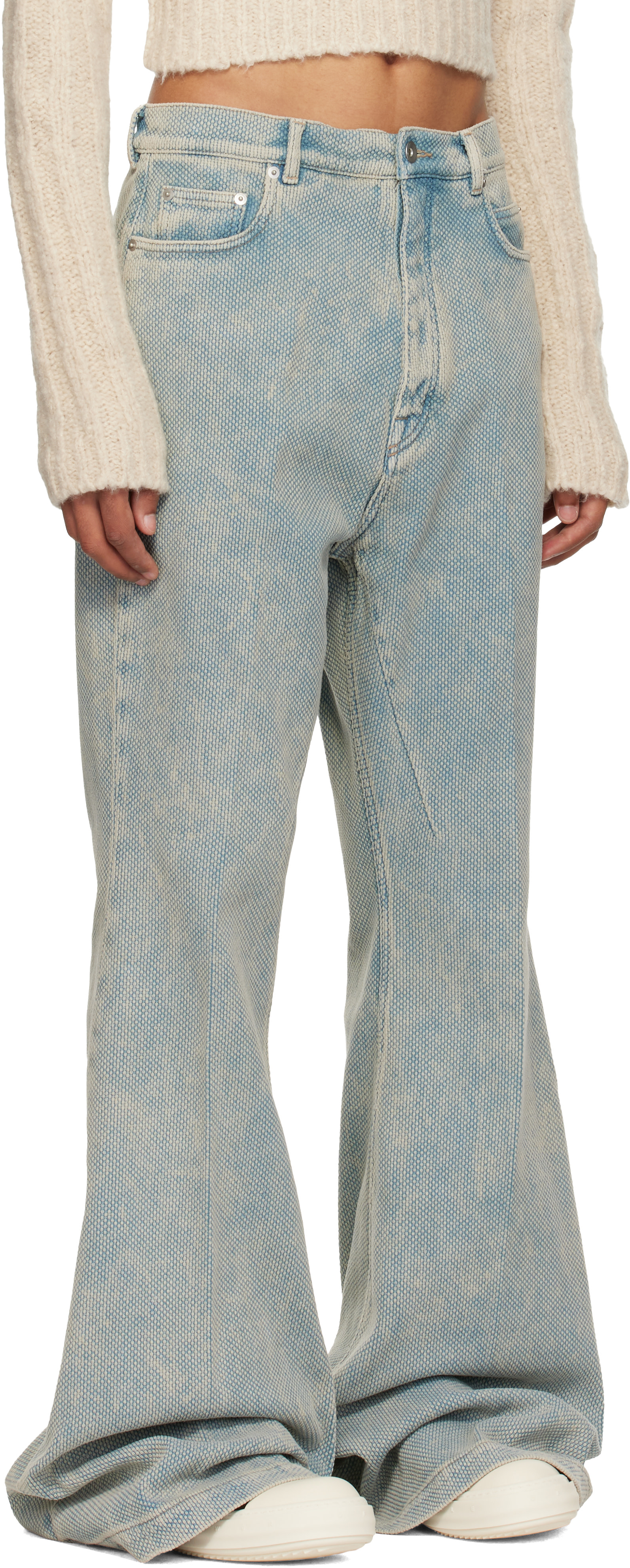 Rick Owens - Blue Tower Bolan Bootcut Jeans