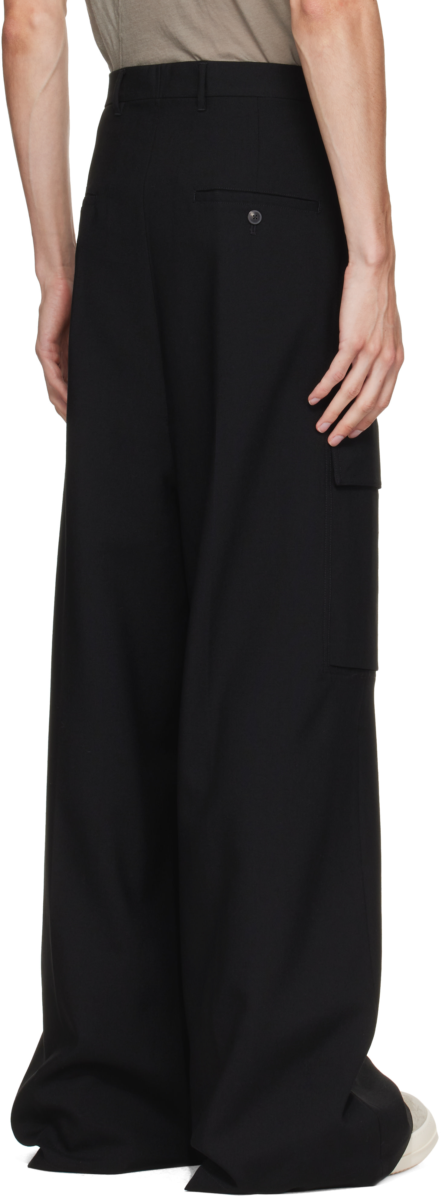 Rick Owens: Black Tower Mastodon Firbanks Cargo Pants | SSENSE