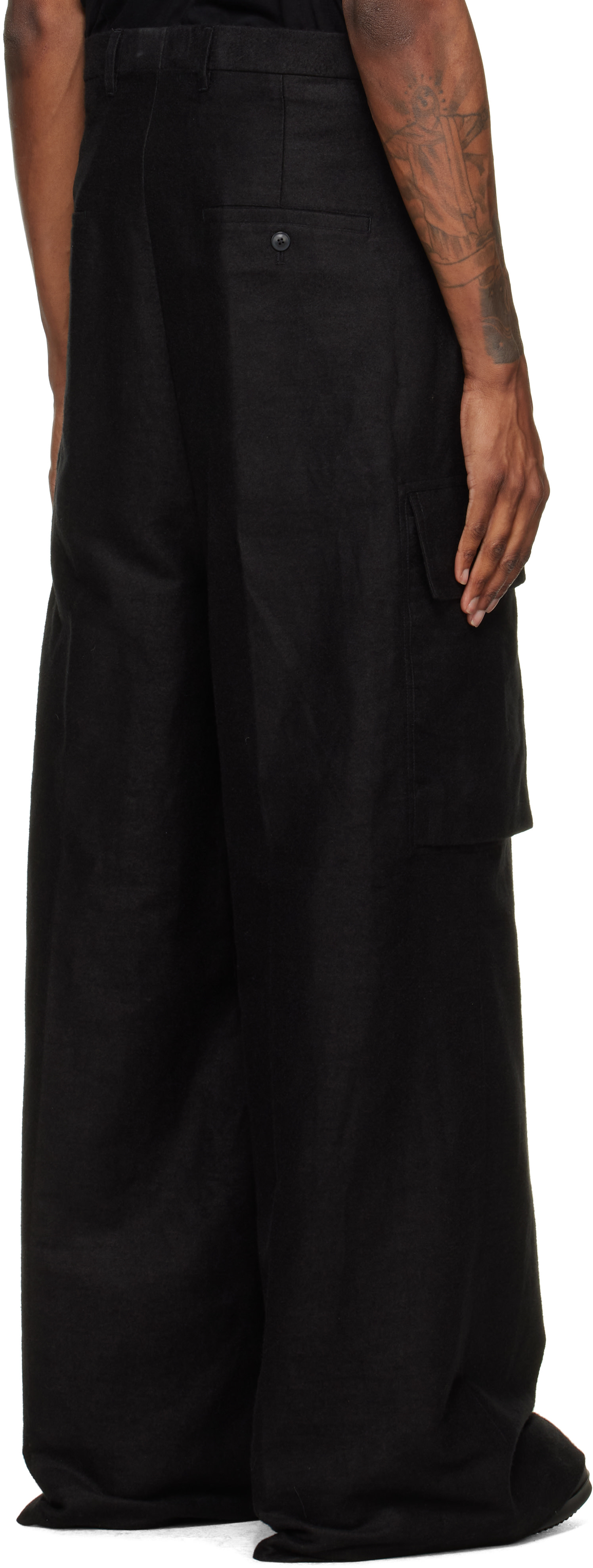 Rick Owens: Black Tower Mastodon Firbanks Cargo Pants | SSENSE
