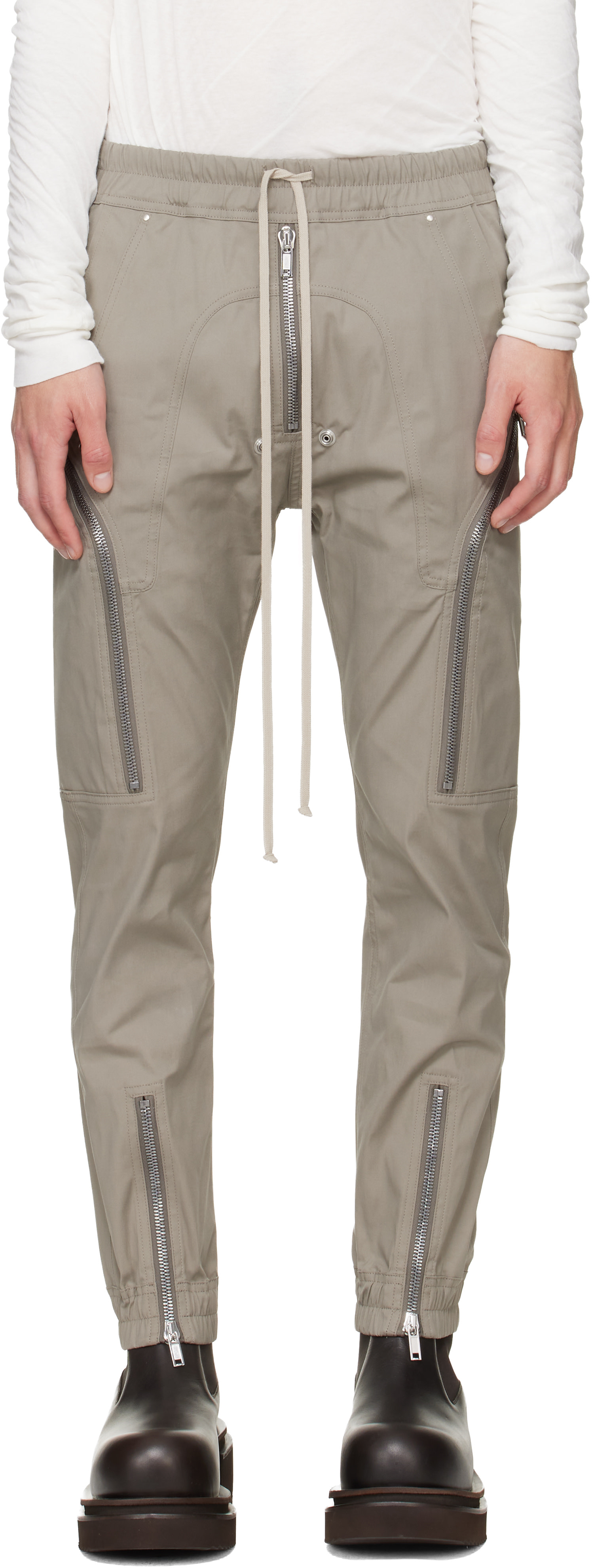 Rick Owens - Pantalon cargo Heizer gris - Tower