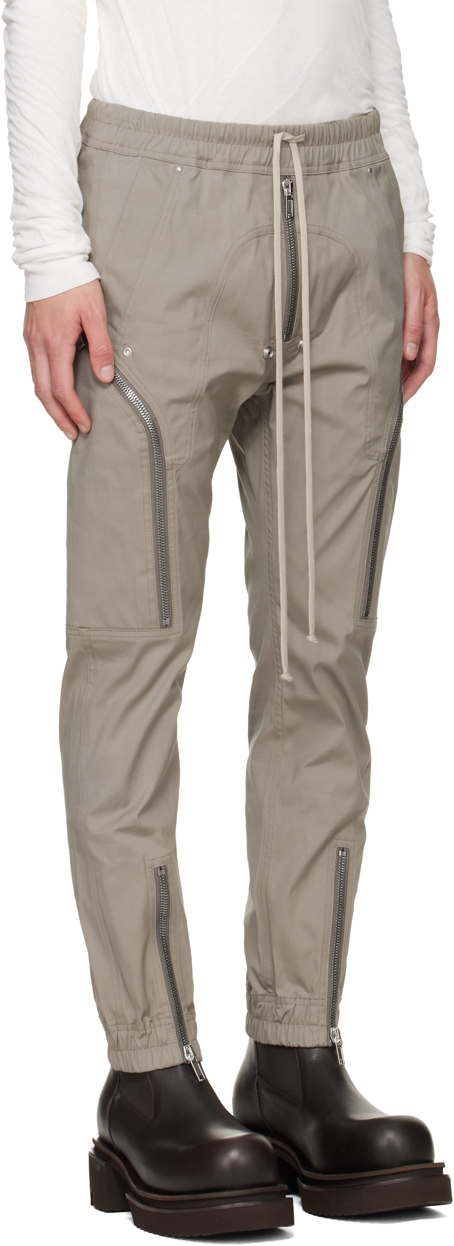 Rick Owens - Pantalon cargo Heizer gris - Tower
