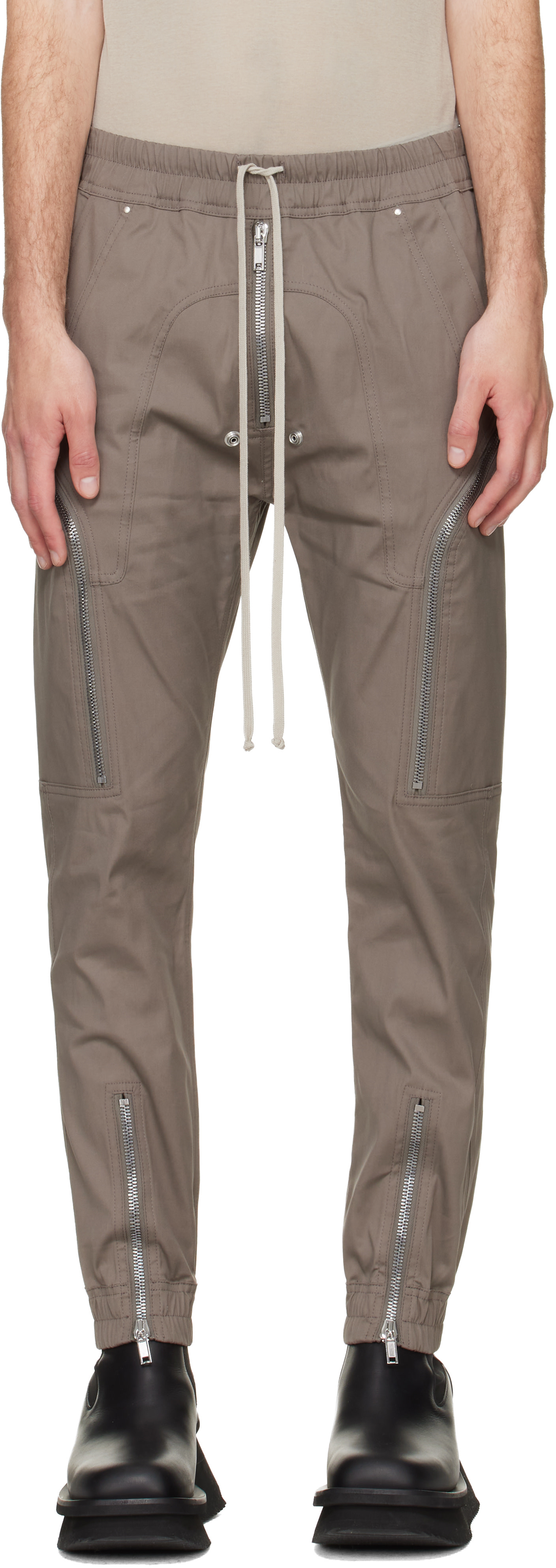 Rick Owens - Pantalon cargo Heizer gris - Tower