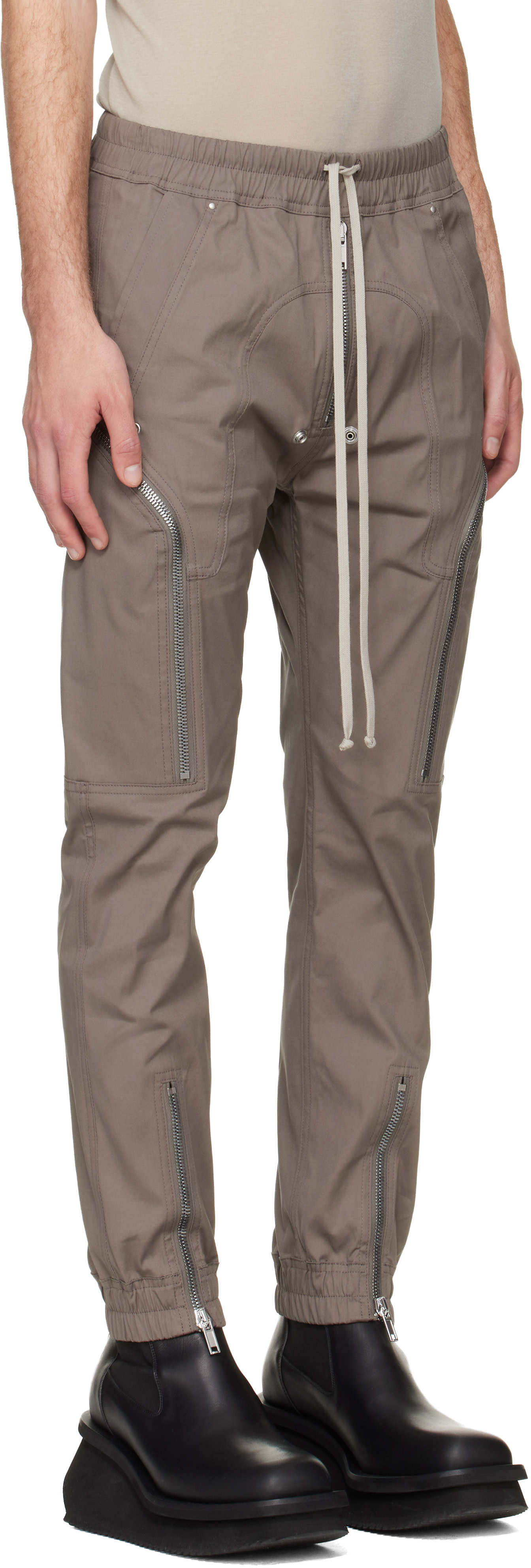 Rick Owens - Pantalon cargo Heizer gris - Tower