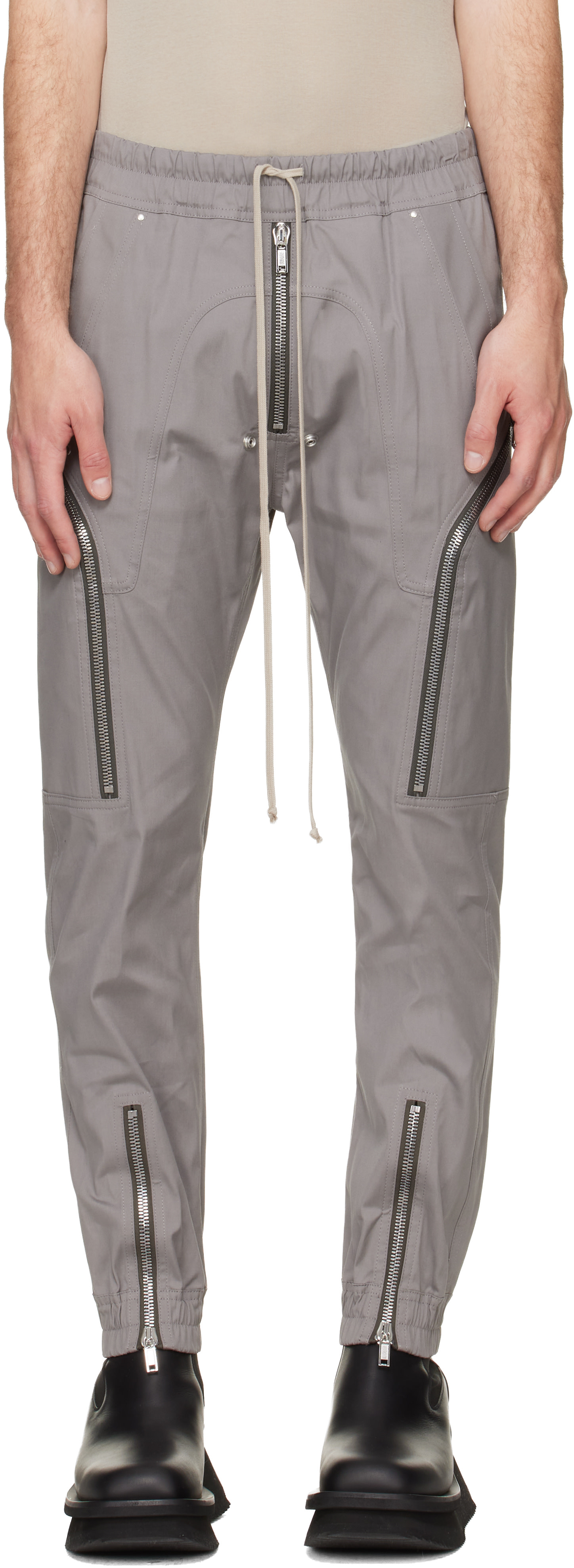 Rick Owens - Pantalon cargo Heizer gris - Tower