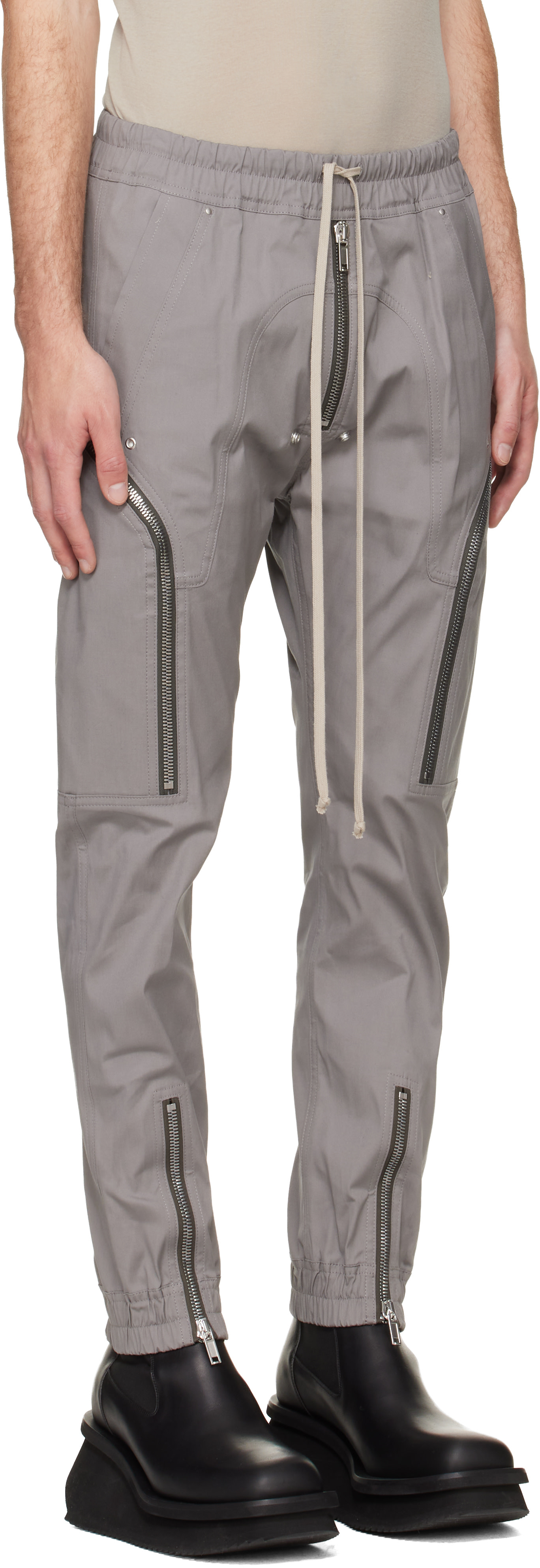 Rick Owens - Pantalon cargo Heizer gris - Tower