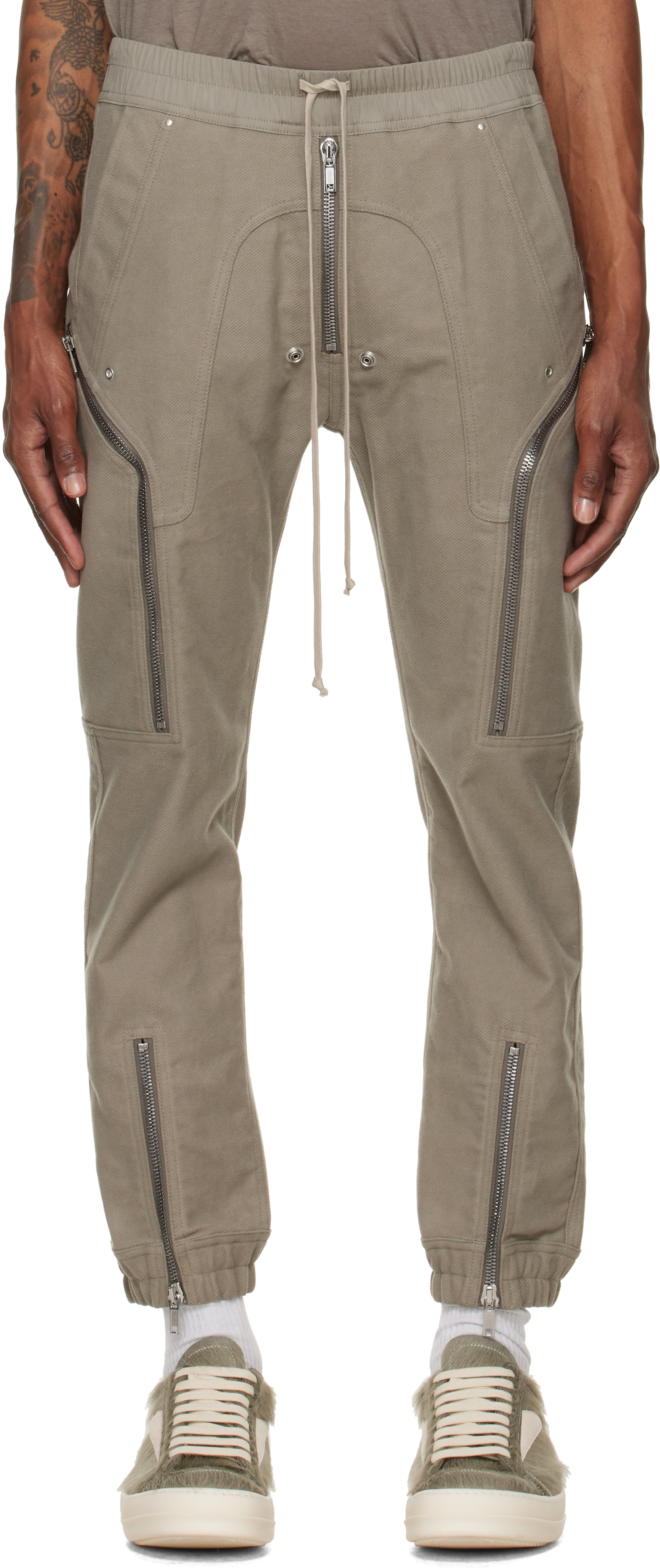 Rick Owens - Pantalon cargo Heizer gris - Tower