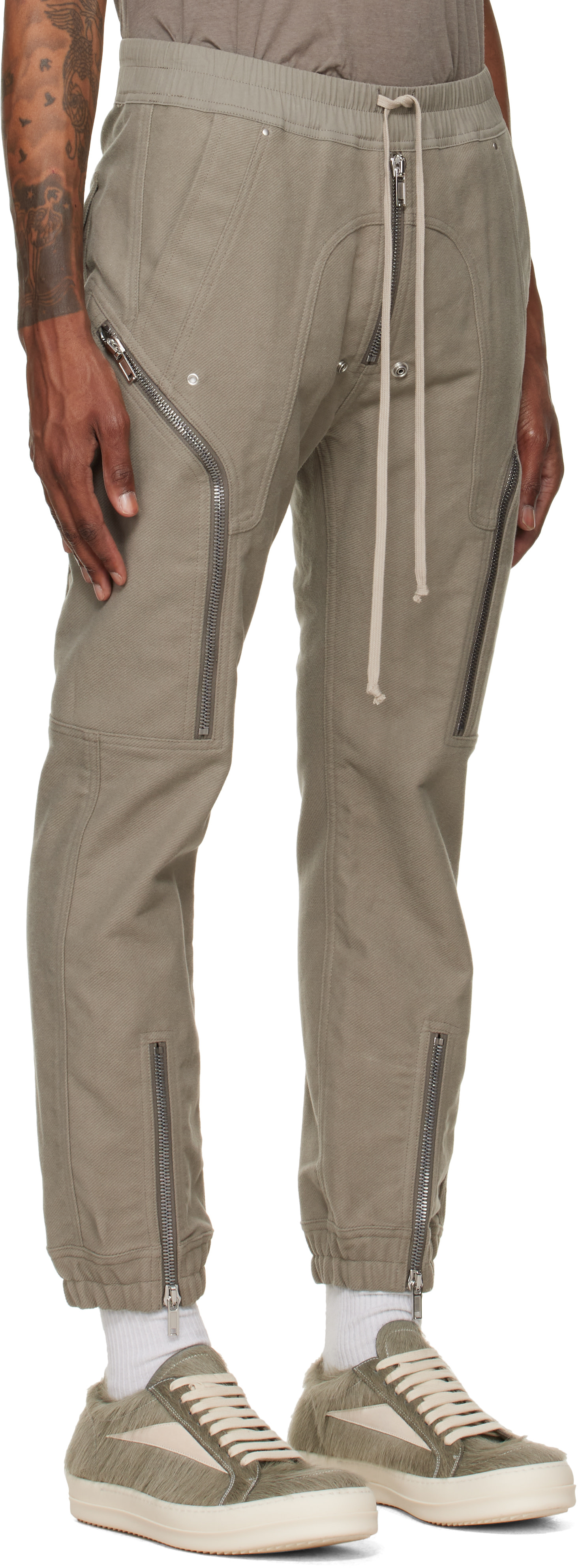 Rick Owens - Pantalon cargo Heizer gris - Tower