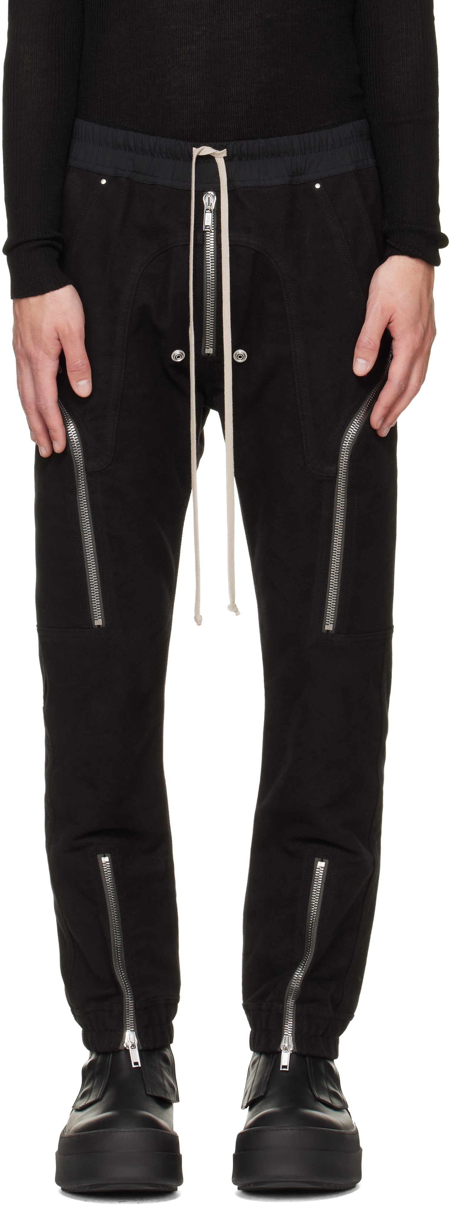 Rick Owens - Pantalon cargo Heizer noir - Tower