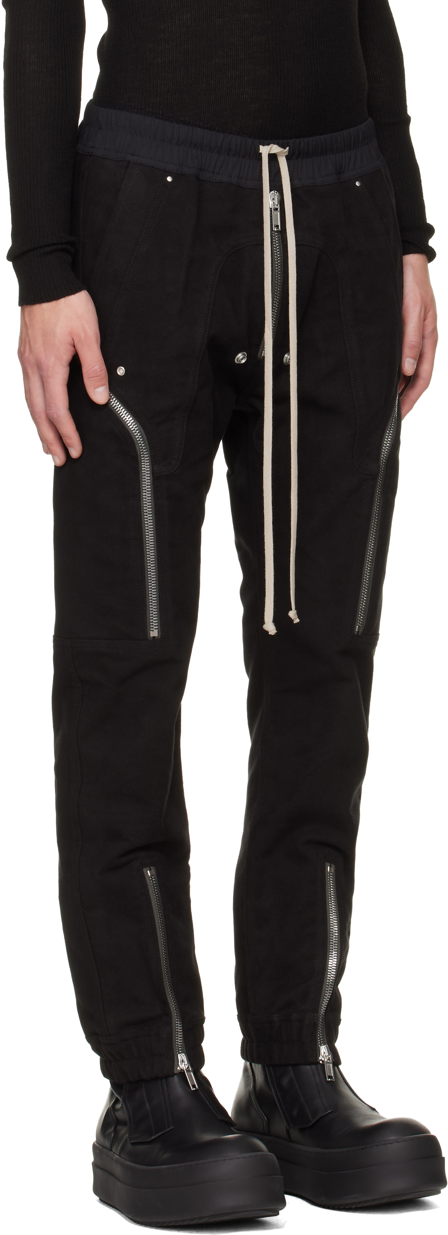 Rick Owens - Pantalon cargo Heizer noir - Tower