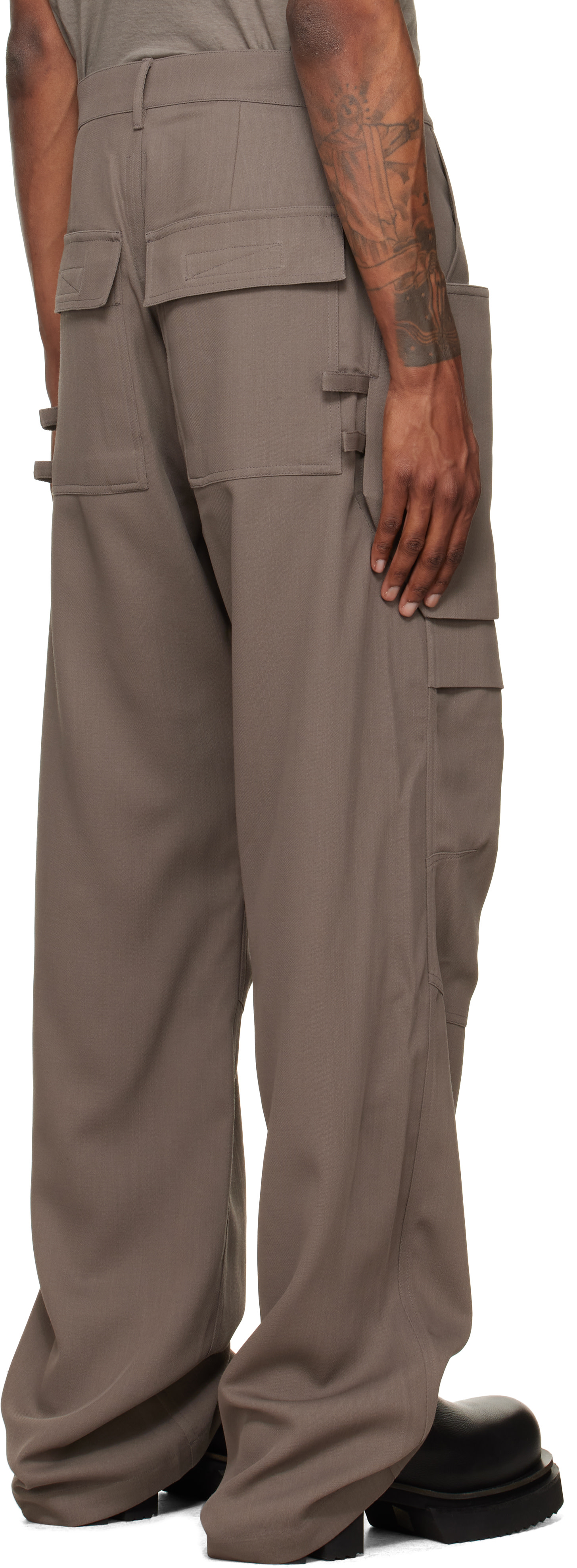 Rick Owens - Gray Tower Stefan Cargo Pants
