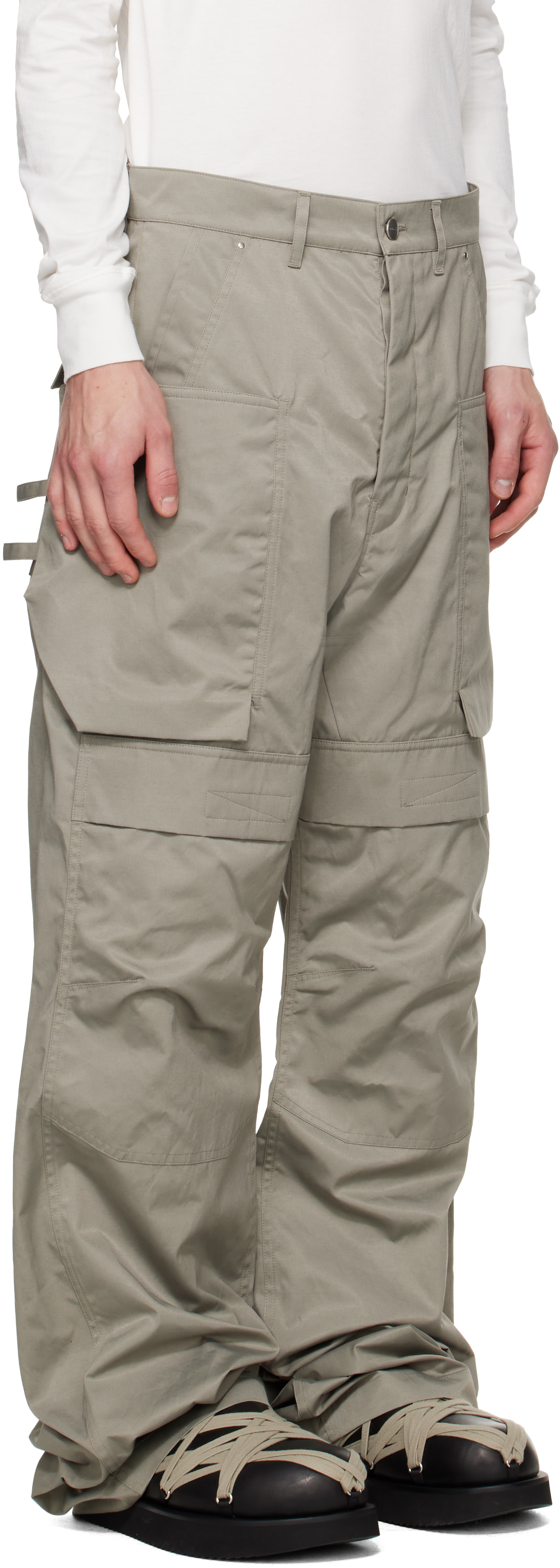 Rick Owens - Gray Tower Stefan Cargo Pants