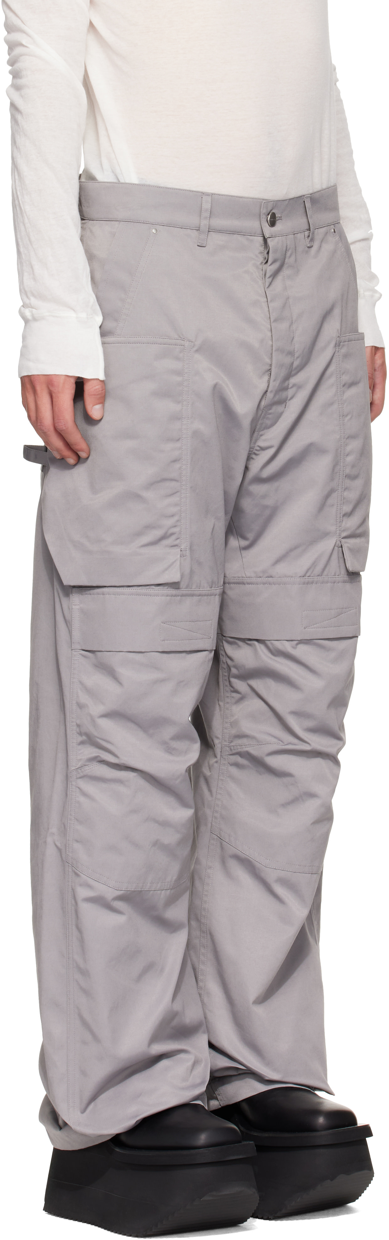 Rick Owens - Gray Tower Stefan Cargo Pants