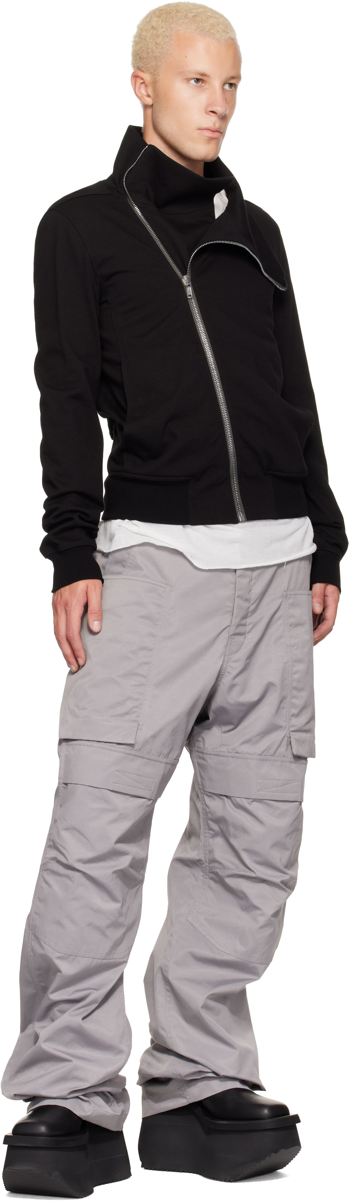 Rick Owens - Gray Tower Stefan Cargo Pants