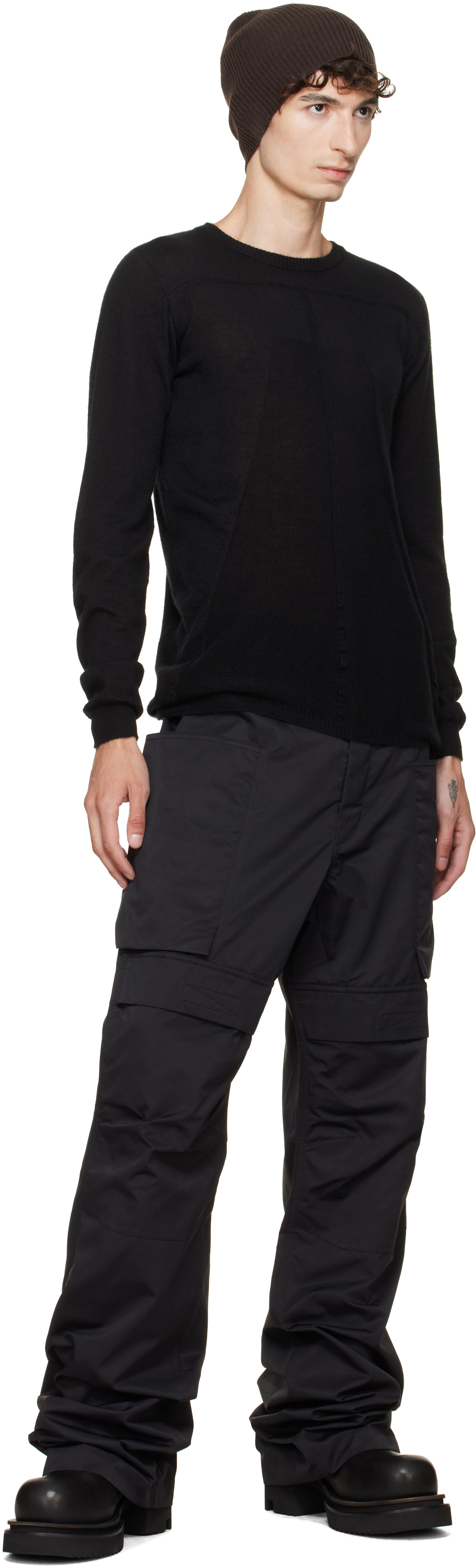 Rick Owens - Black Tower Stefan Cargo Pants