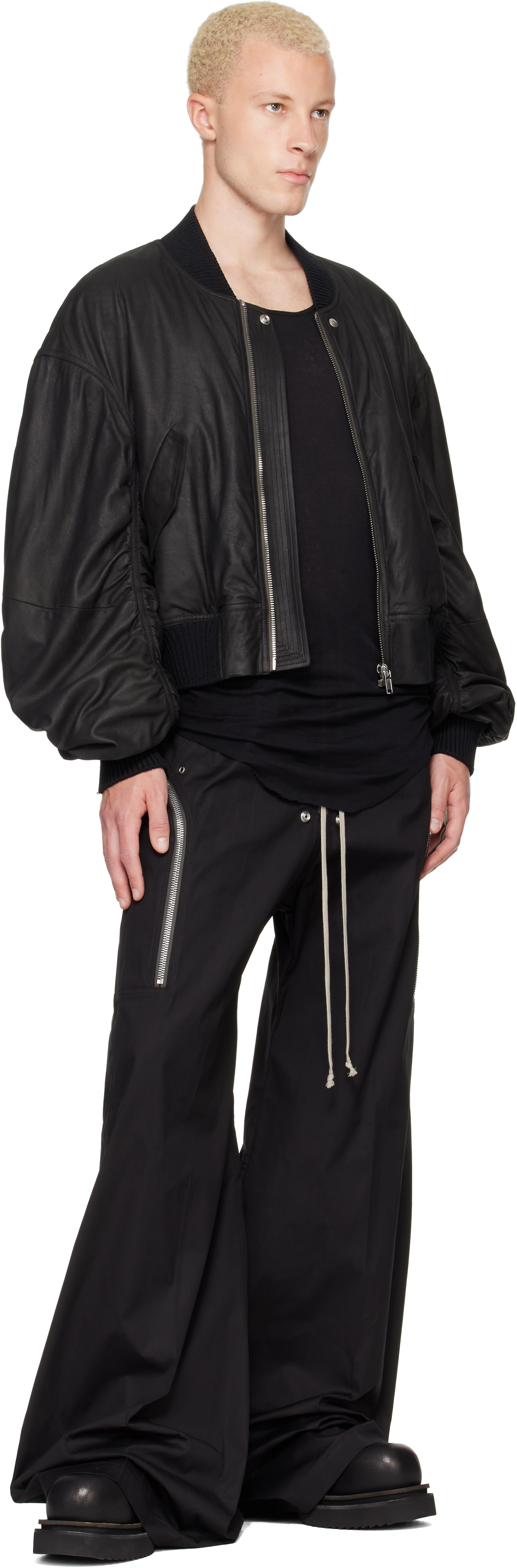 Rick Owens - ブラック Temple Heizer Belas カーゴパンツ
