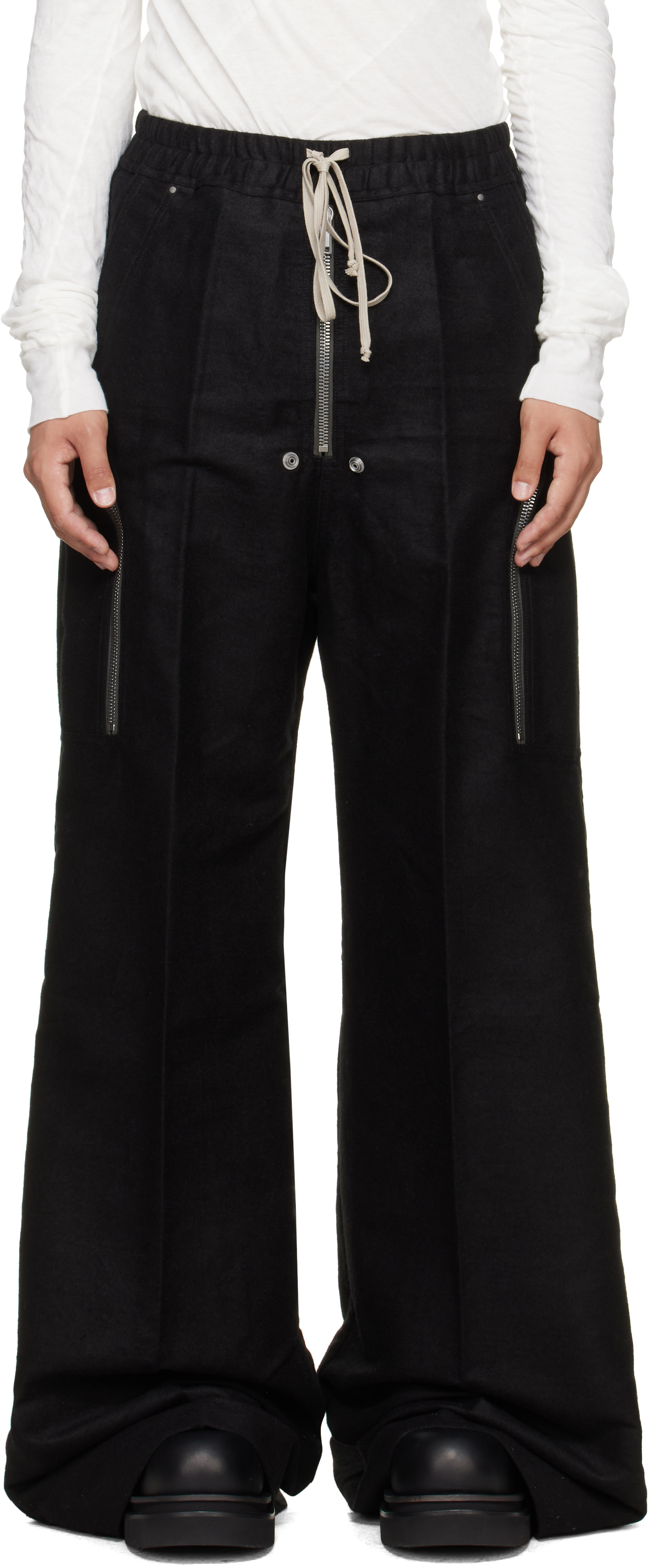 Rick Owens: Black Tower Heizer Belas Cargo Pants | SSENSE