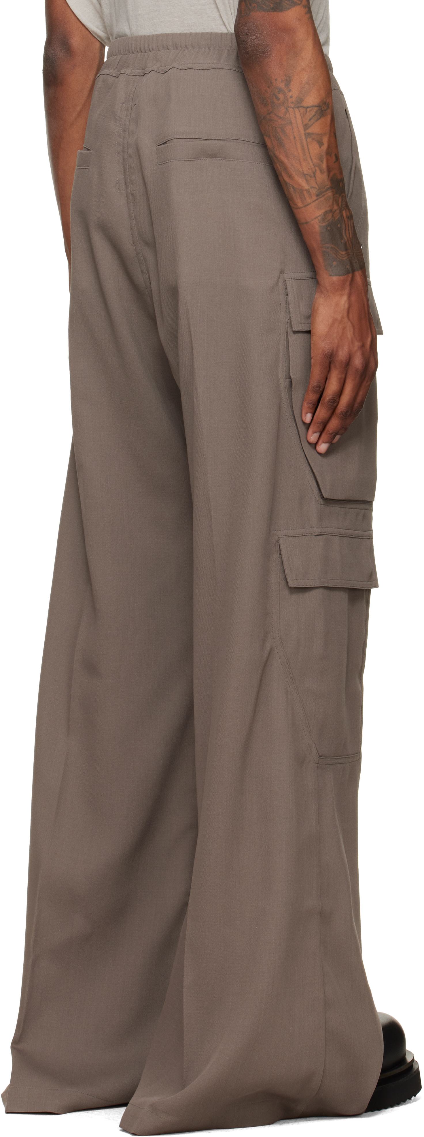 Rick Owens - Gray Tower Cargobelas Cargo Pants