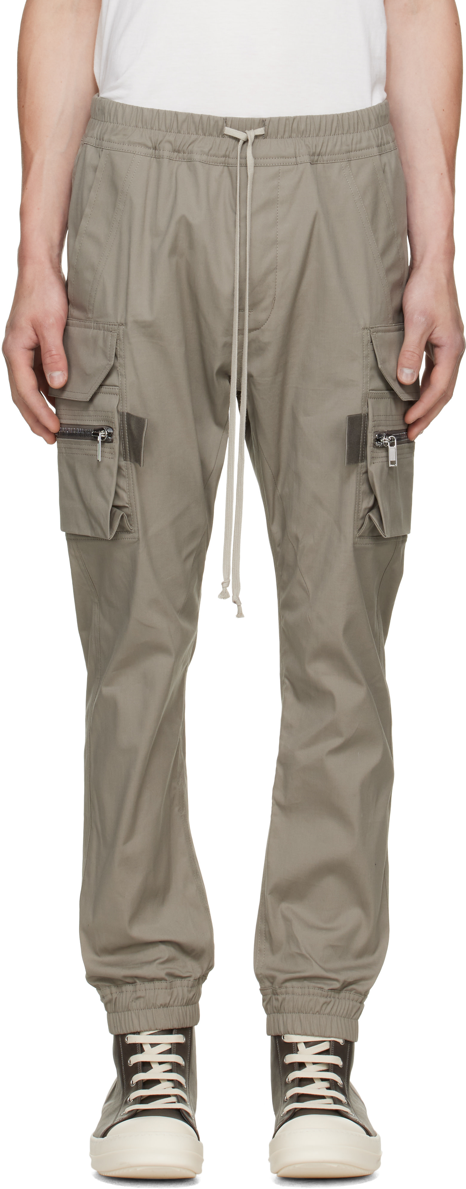 Rick Owens - Gray Tower Mastodon Cargo Pants