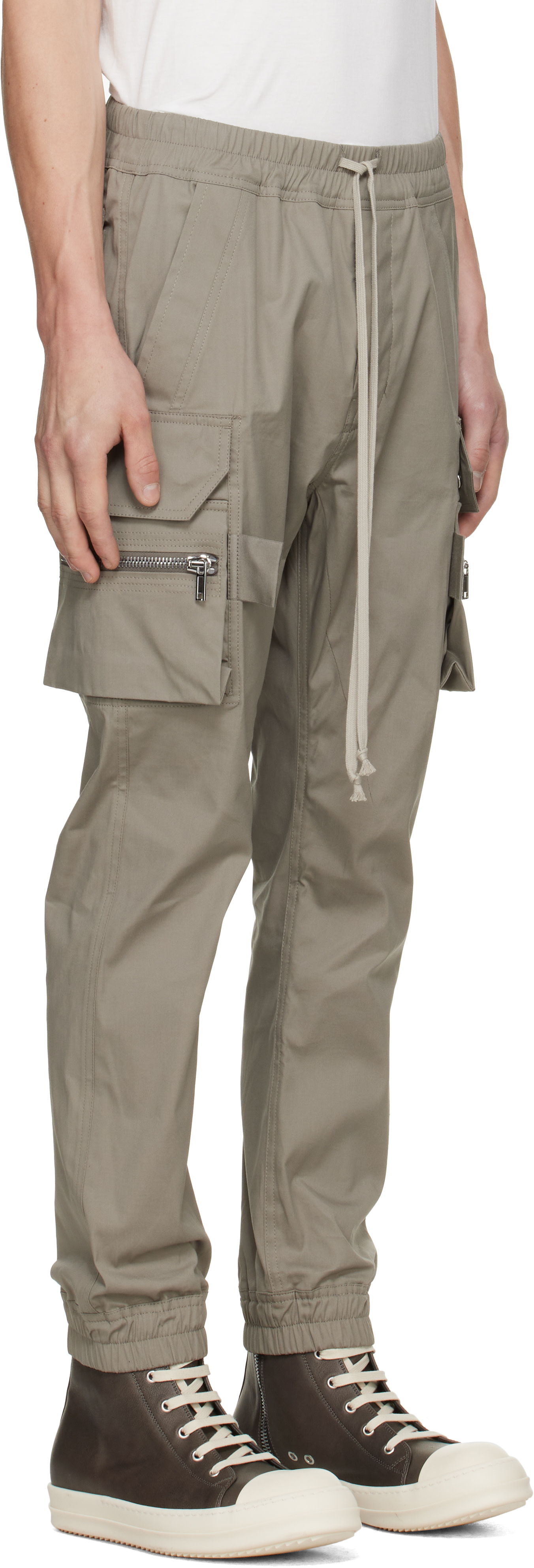Rick Owens - Gray Tower Mastodon Cargo Pants