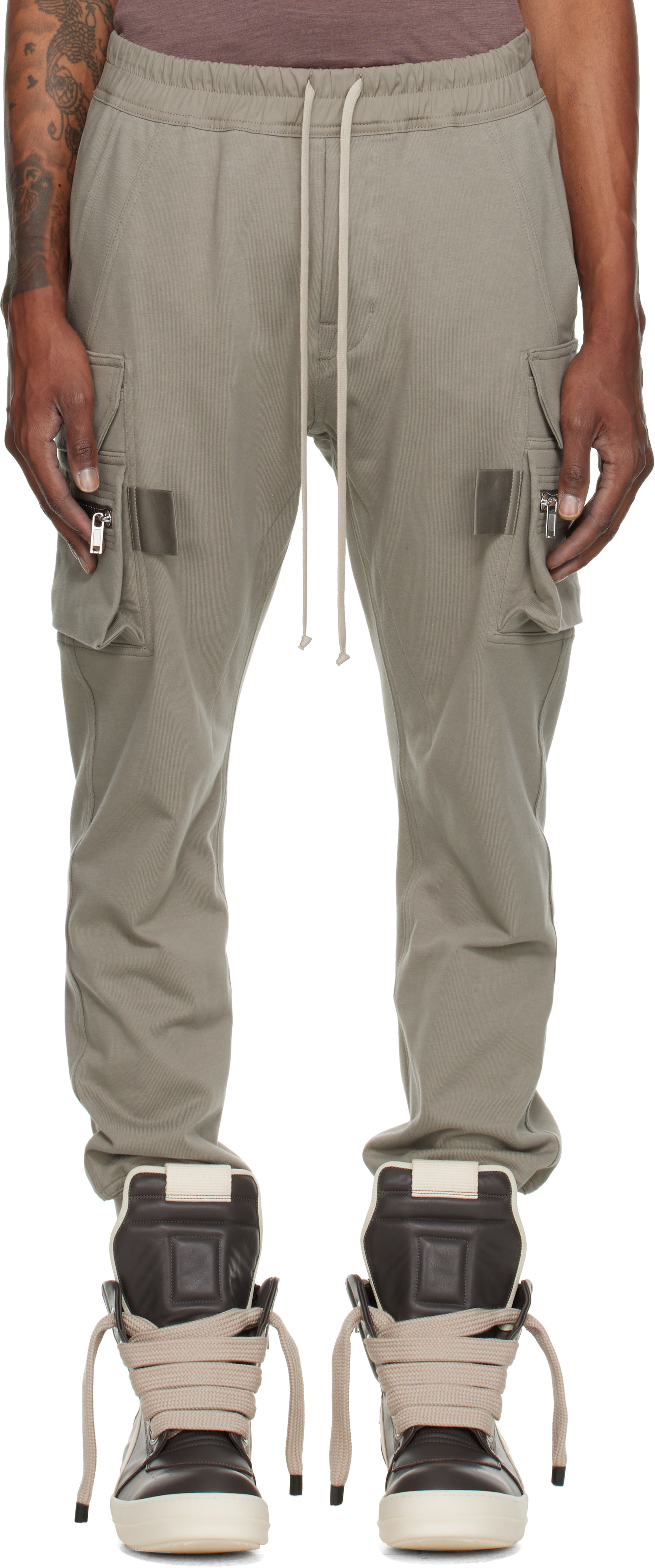 Rick Owens  MASTODON 9inch 27.0センチ Rick Owens: Taupe Tower Mastodon Cargo Pants | SSENSE