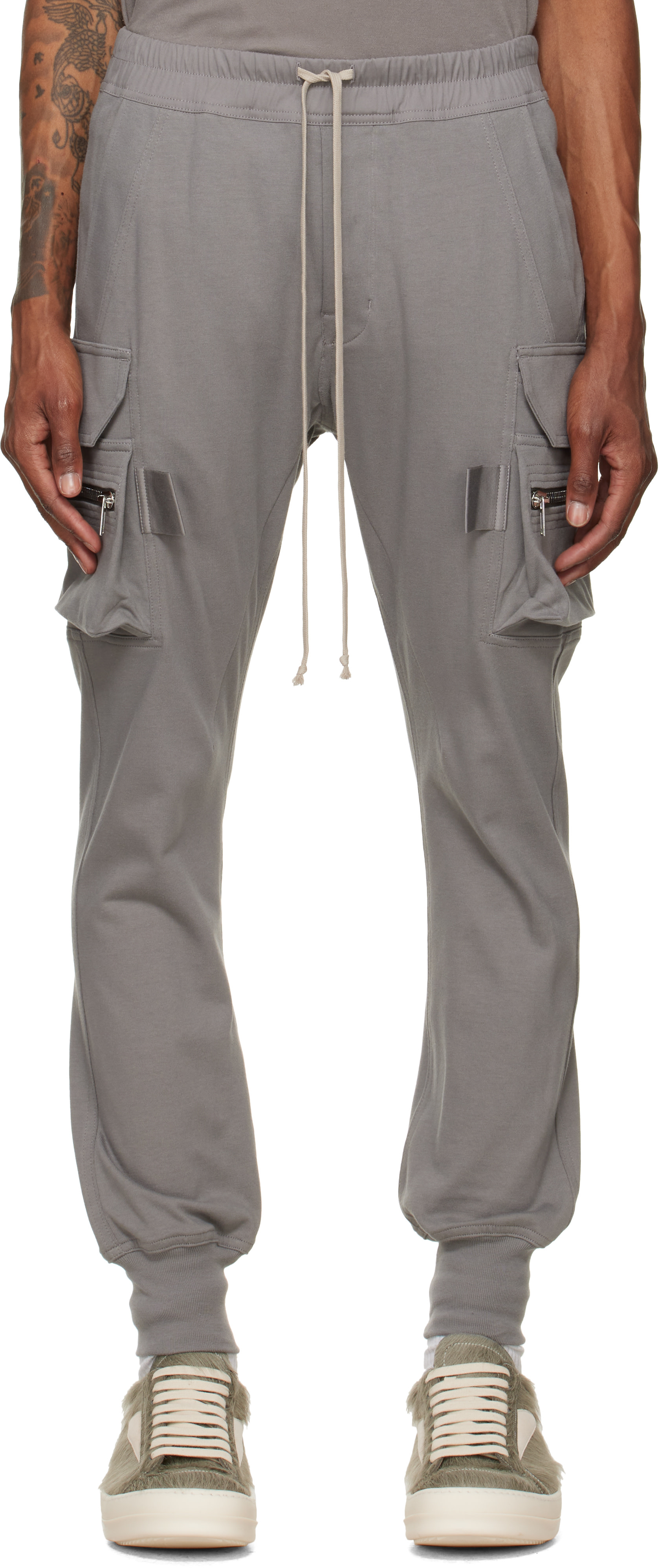 Rick Owens - Gray Tower Mastodon Cargo Pants