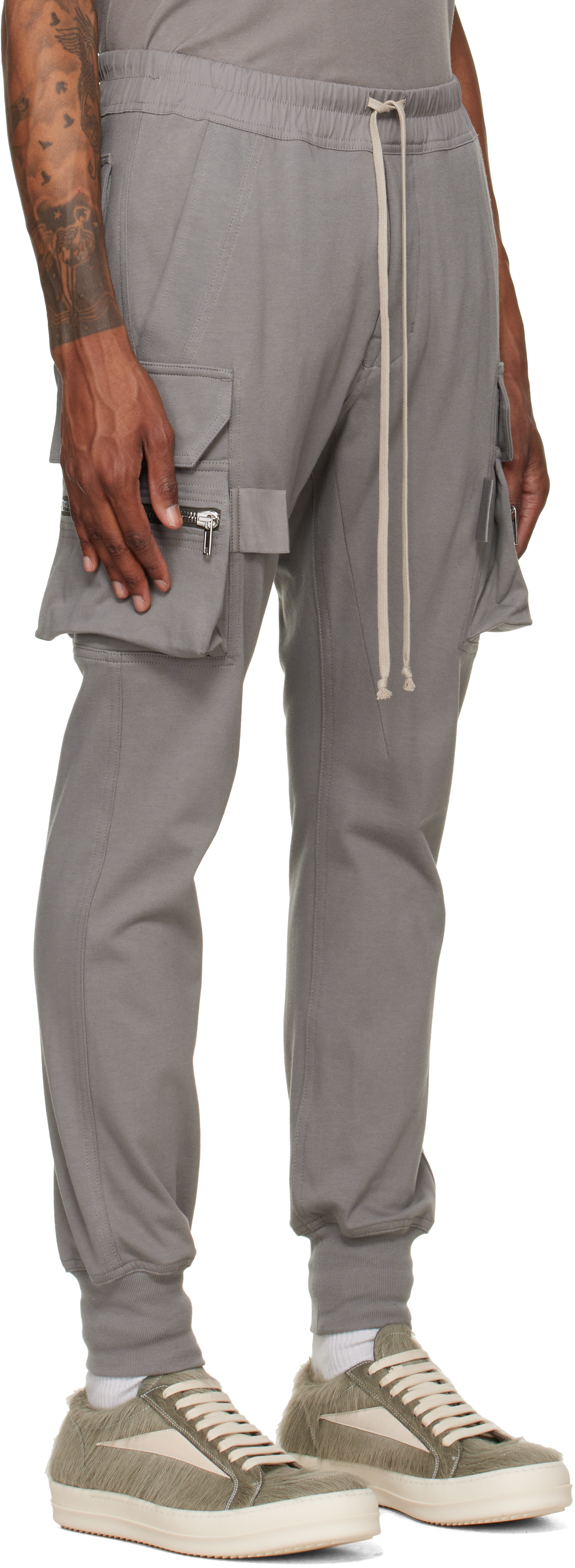 Rick Owens - Gray Tower Mastodon Cargo Pants