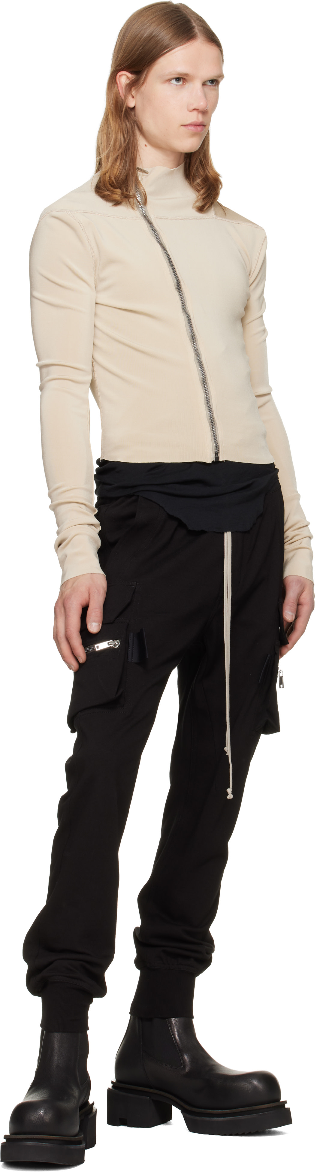Rick Owens: Black Tower Mastodon Cargo Pants | SSENSE Taiwan